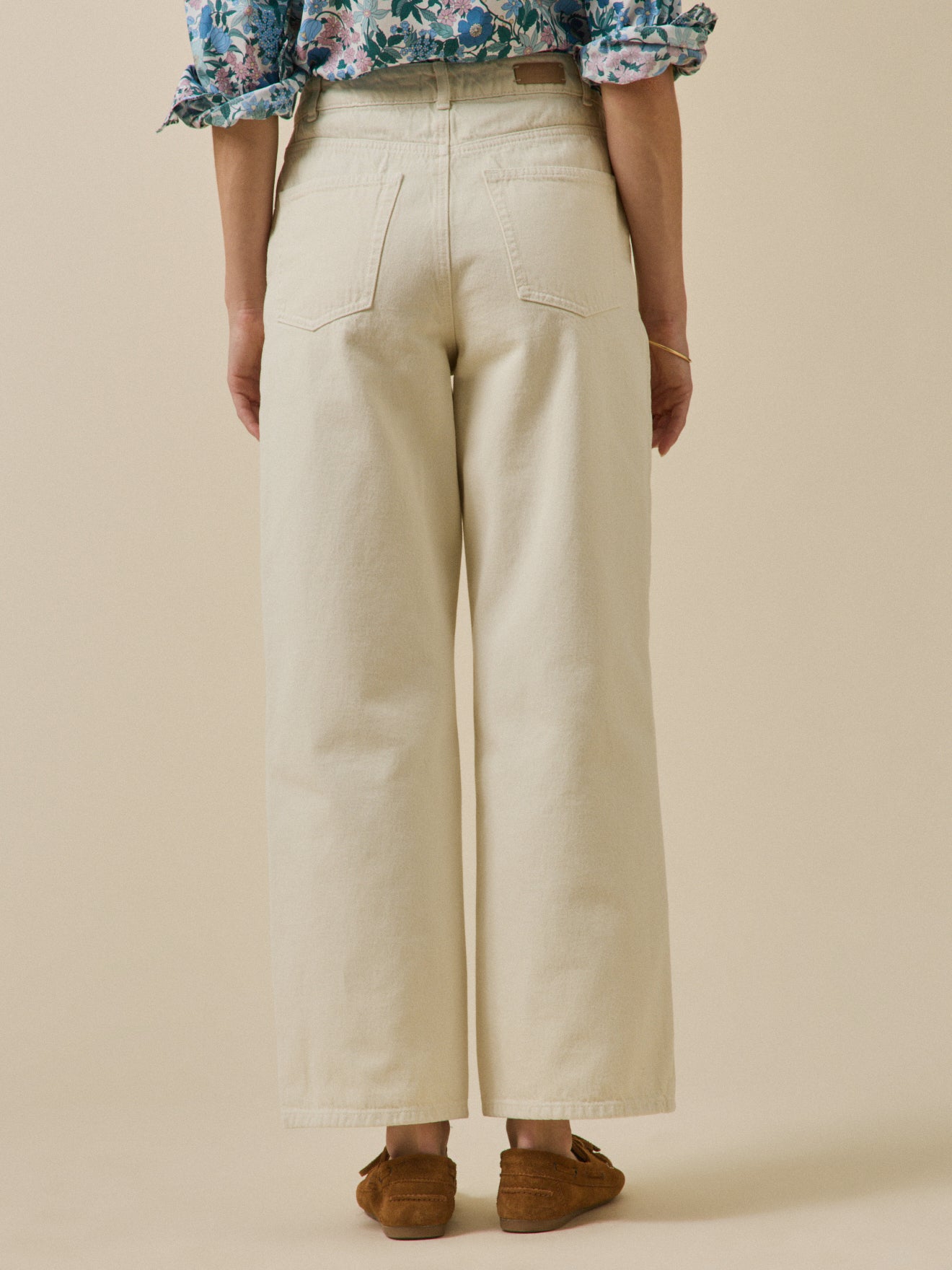 Women's wide-leg organic cotton Emilie jeans