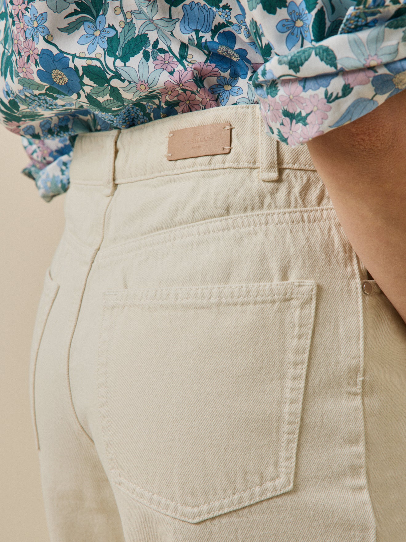 Women's wide-leg organic cotton Emilie jeans