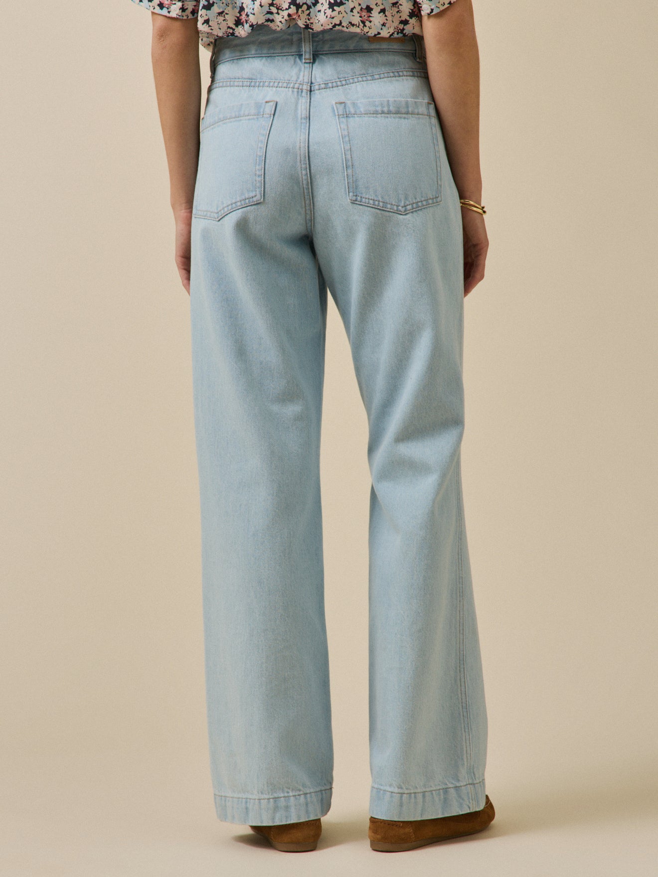 Women's flared organic cotton Manon jeans