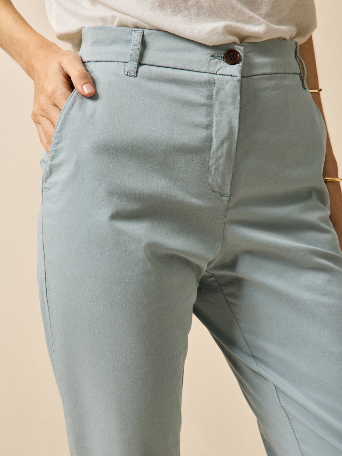 Women's organic cotton Noemie chinos