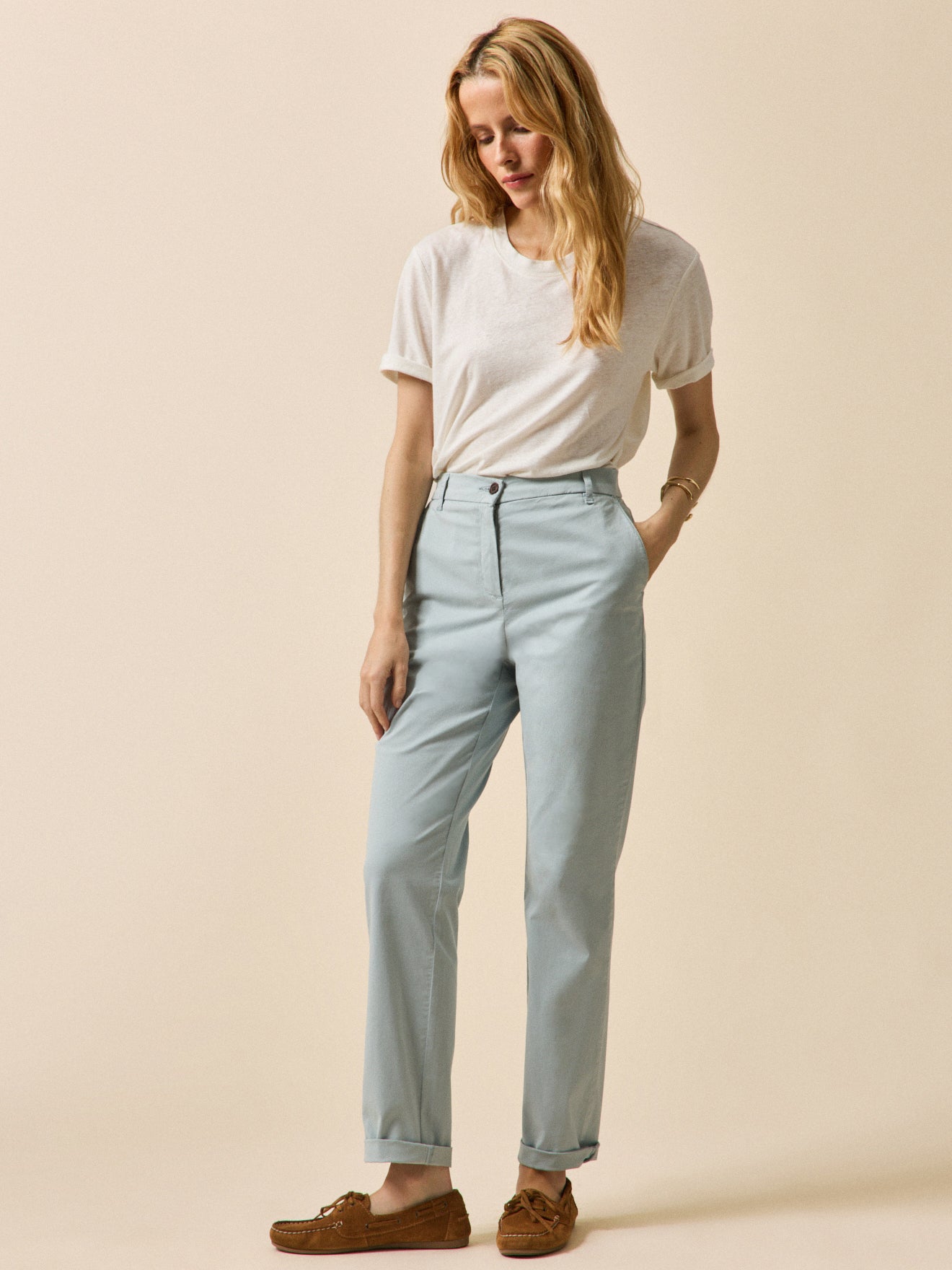 Women's organic cotton Noemie chinos