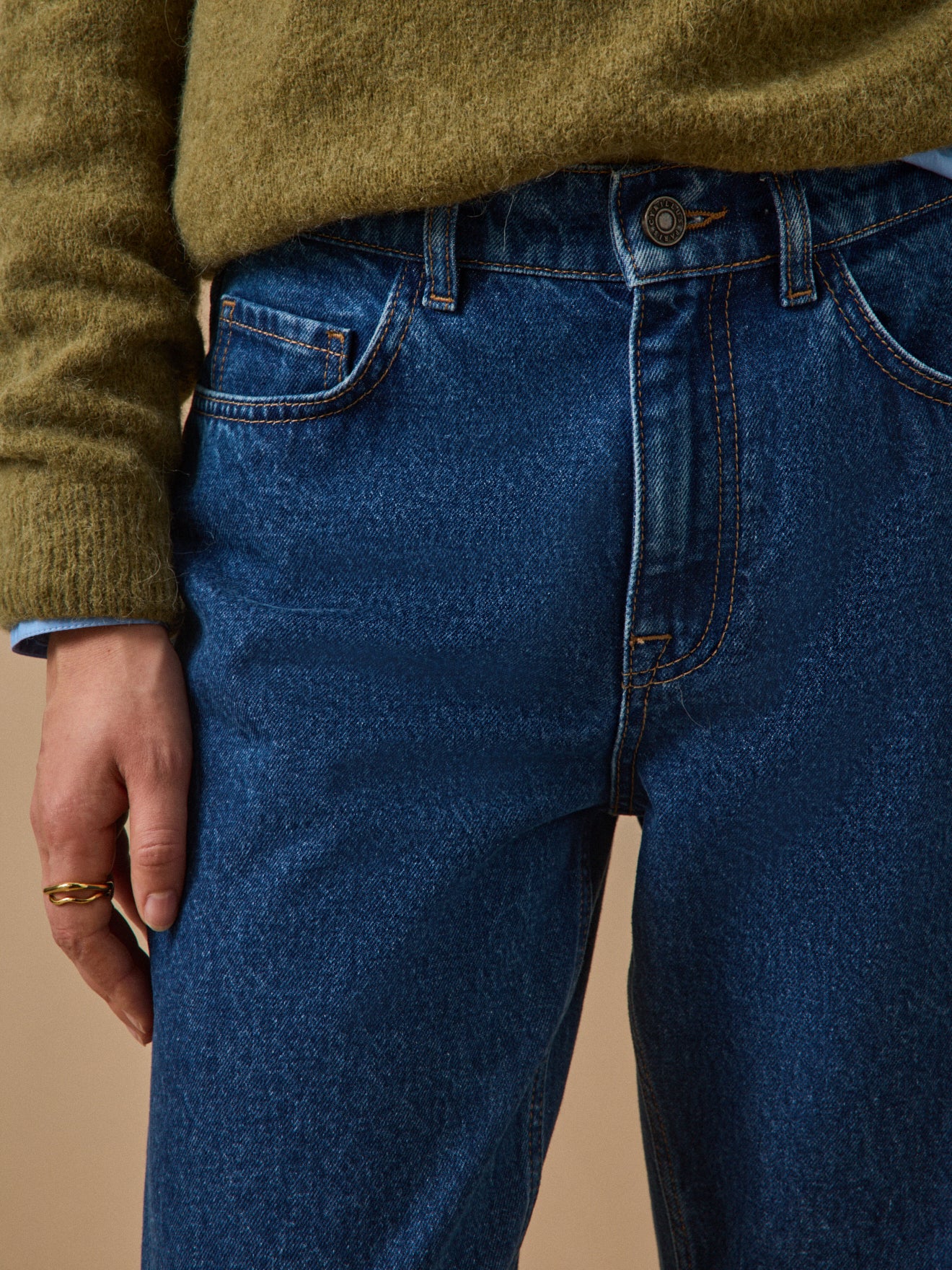 Women's straight-leg organic cotton Laure jeans