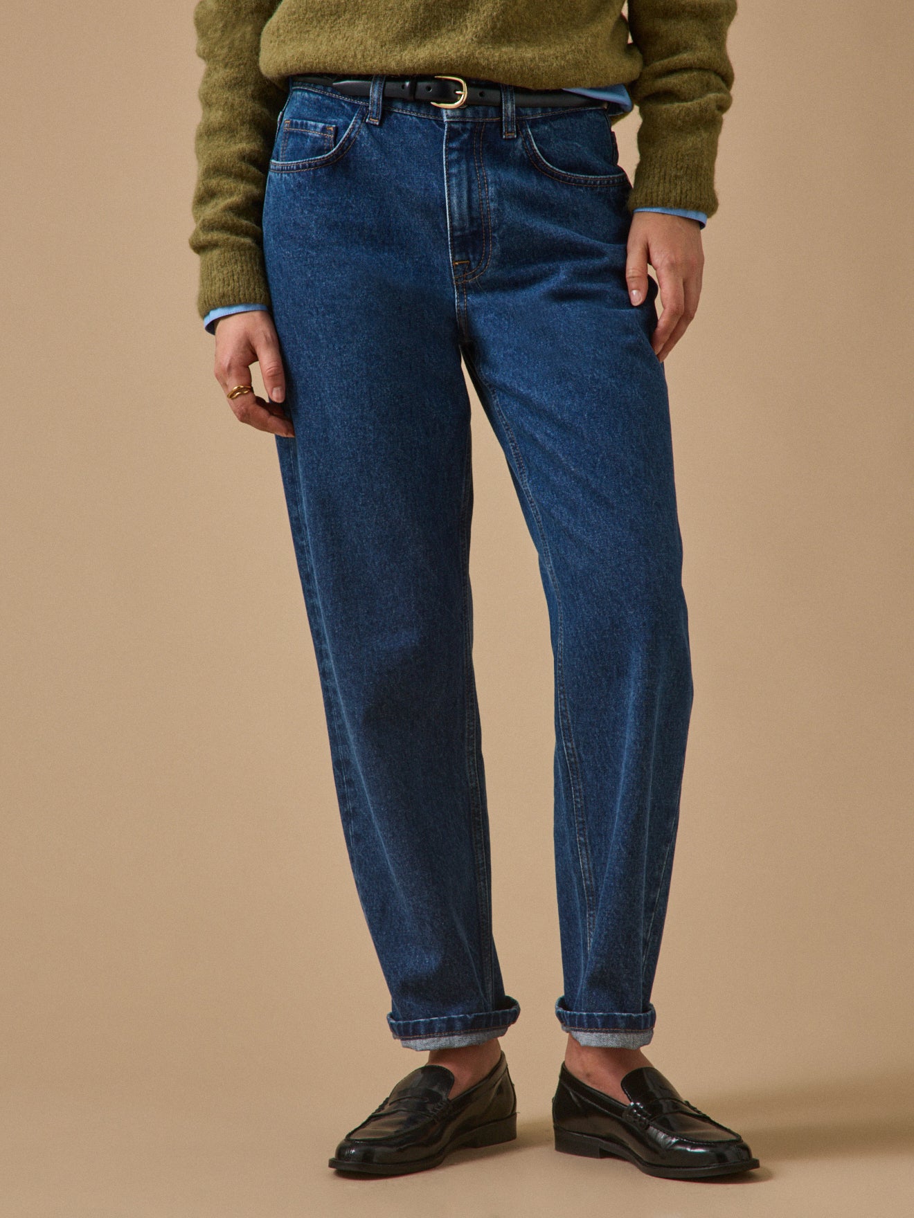 Women's straight-leg organic cotton Laure jeans
