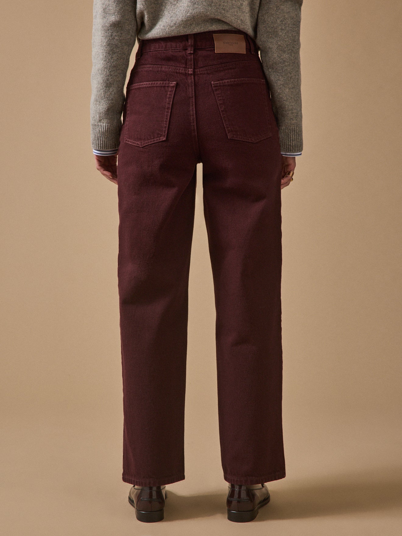 Women's wide-leg organic cotton Emilia jeans