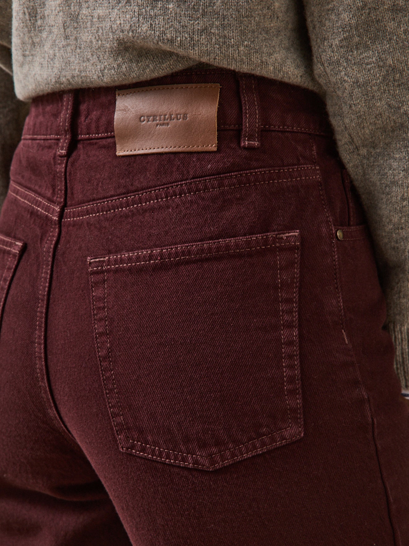 Women's wide-leg organic cotton Emilia jeans
