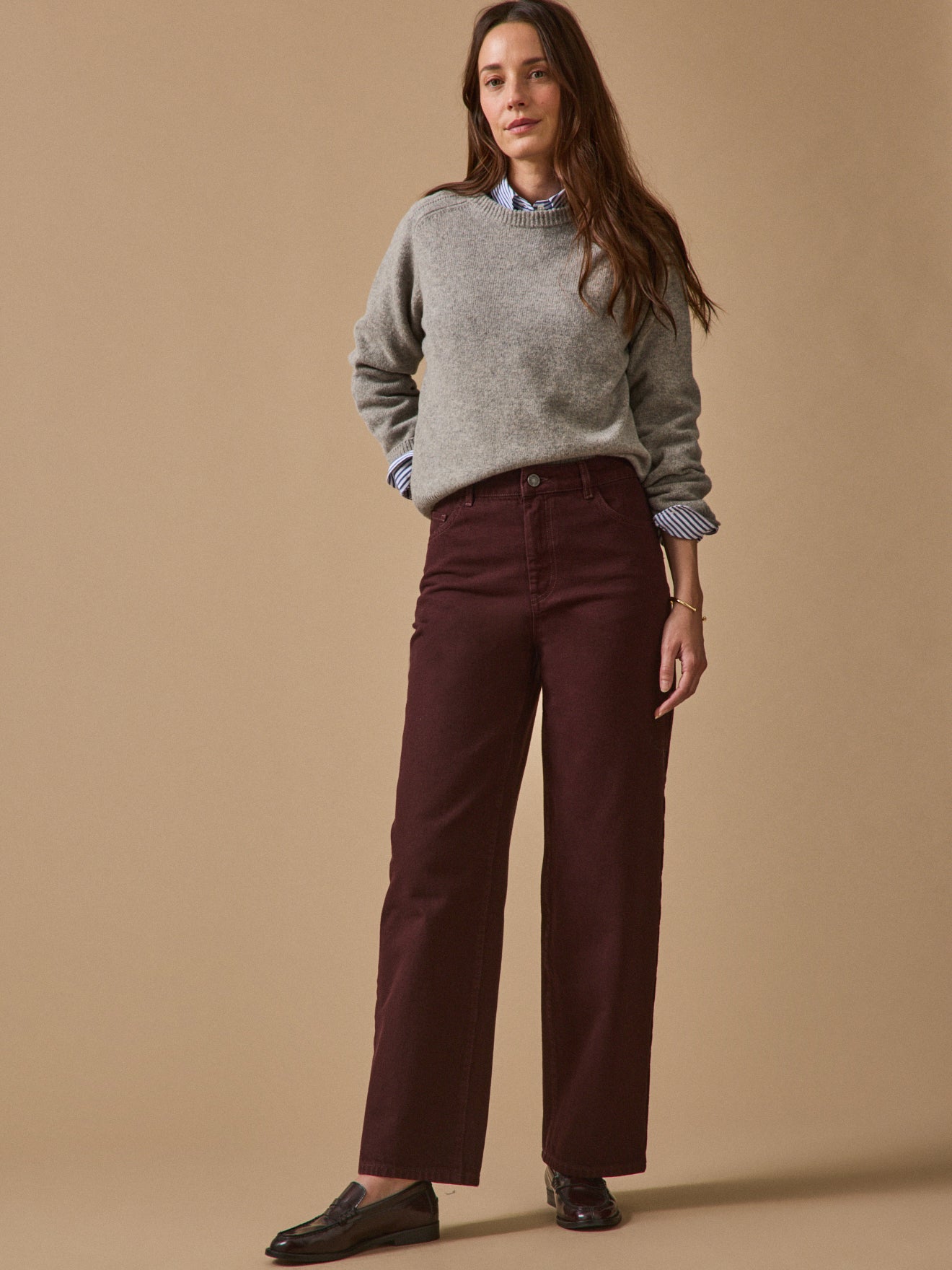 Women's wide-leg organic cotton Emilia jeans