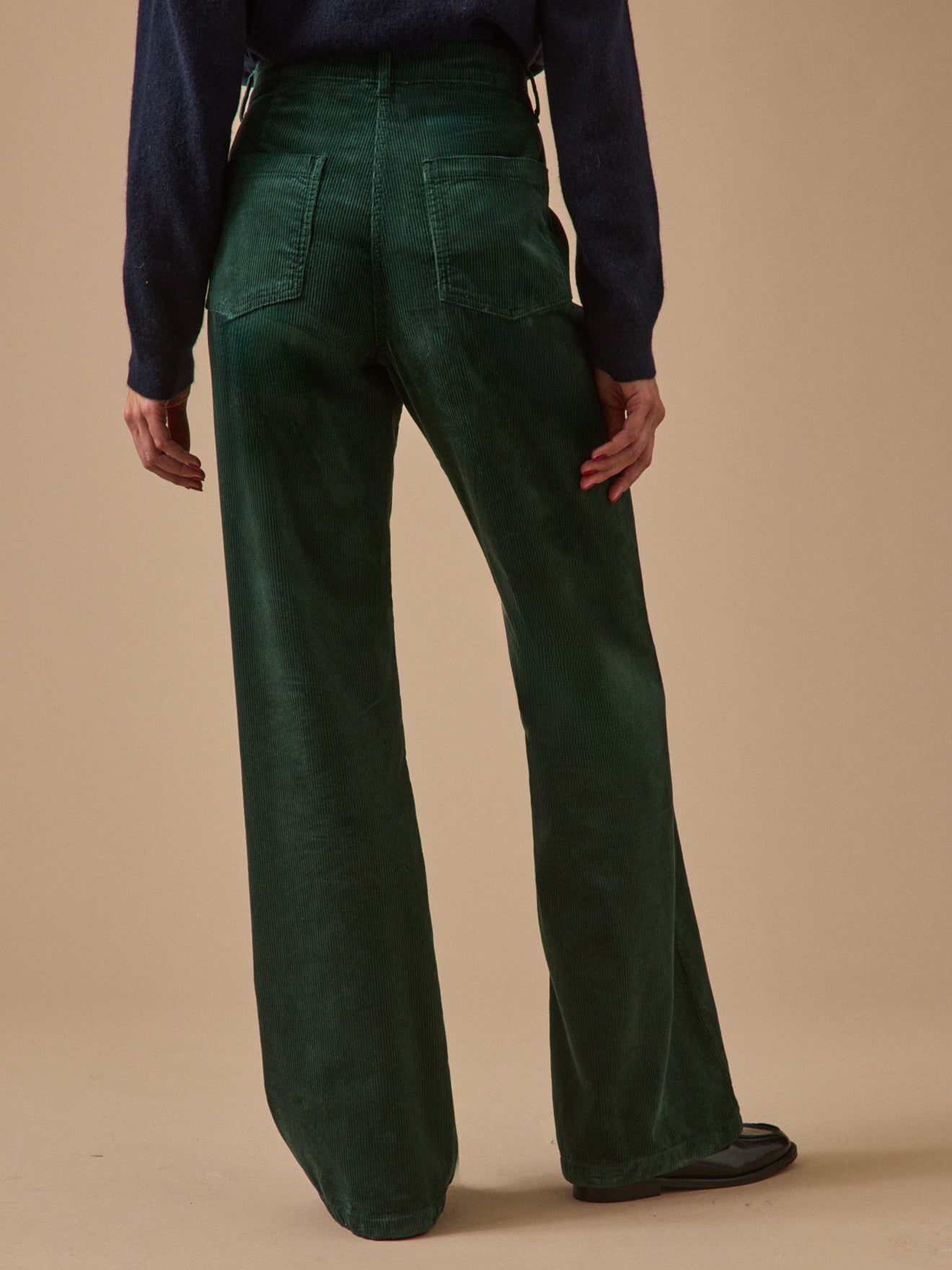 Pantalon flare femme Suzanne velours