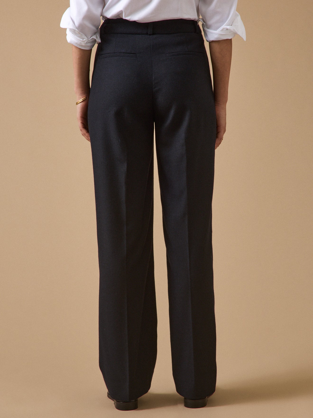 Women's straight leg flannel Alma trousers