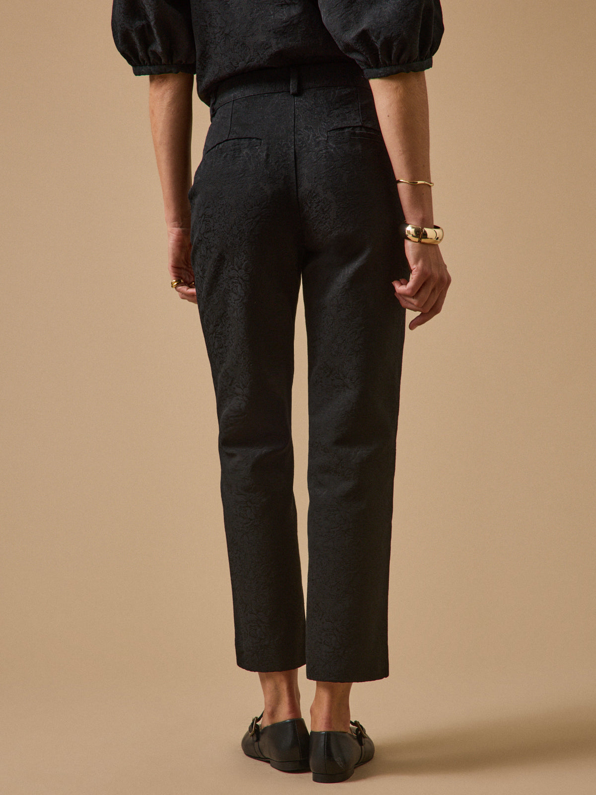 Pantalon cigarette raccourci femme Léo