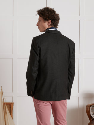 Men's comfortable herringbone blazer