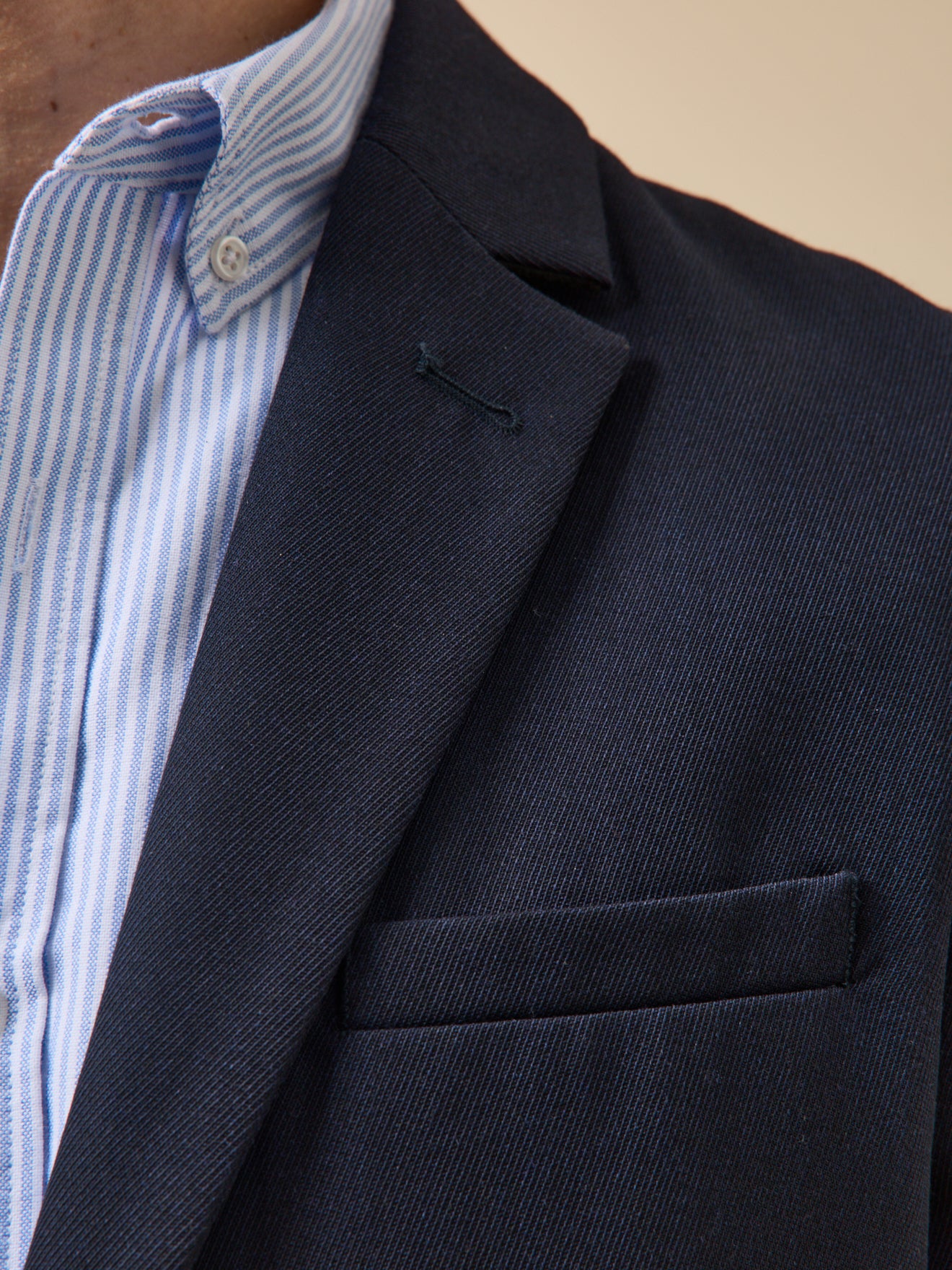 Veste blazer en twill homme boutons dorés