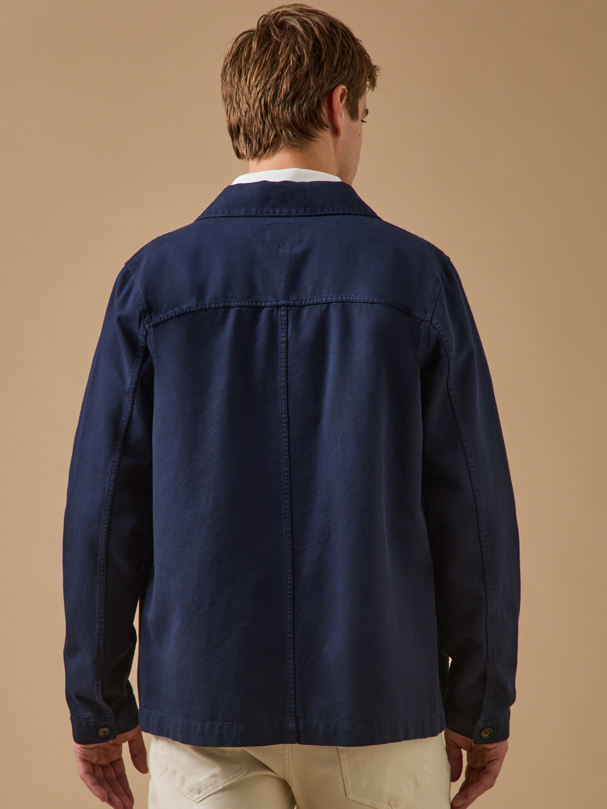 Men's utility jacket in a recycled cotton twill
