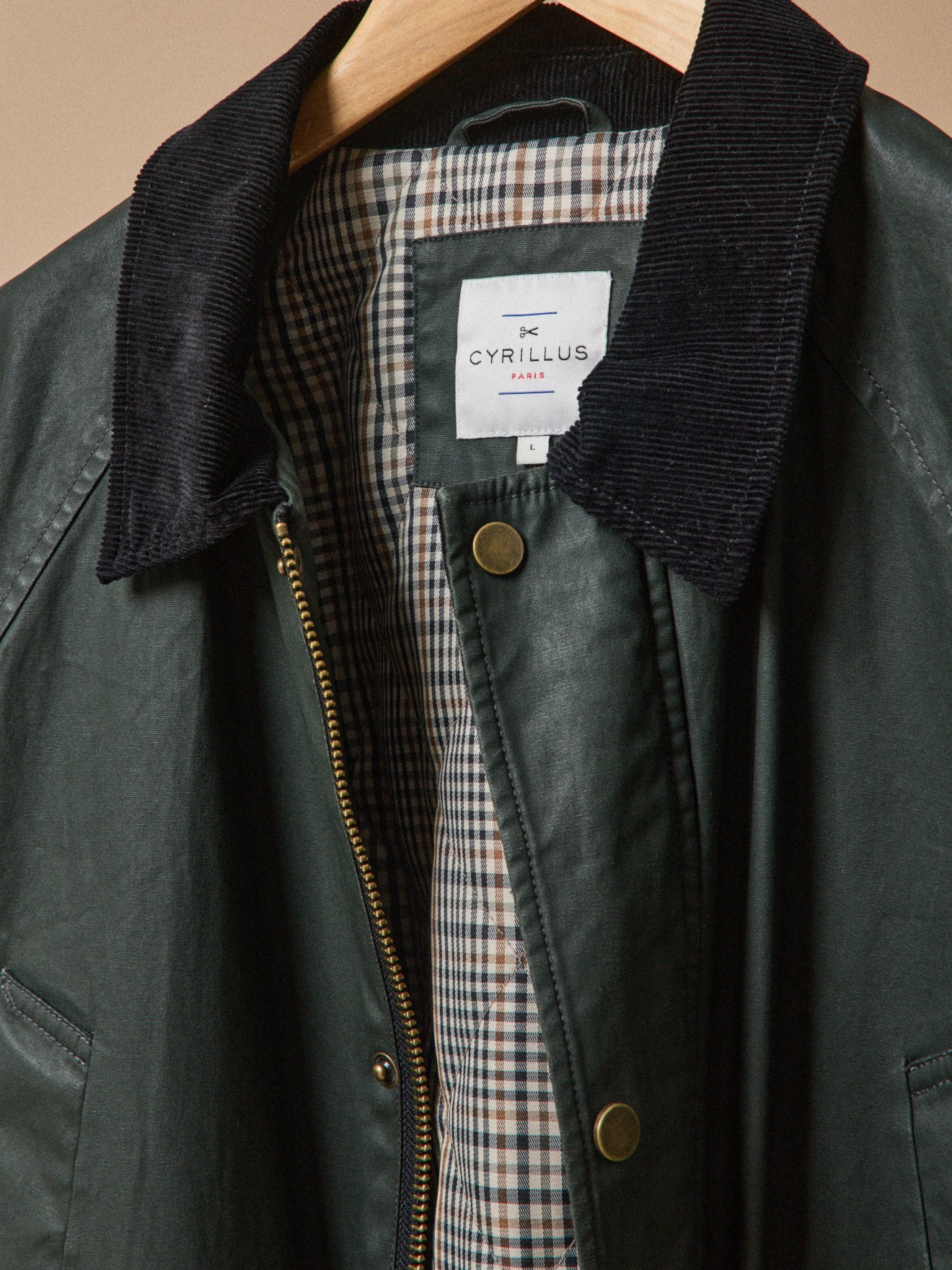 Men's coated cotton jacket