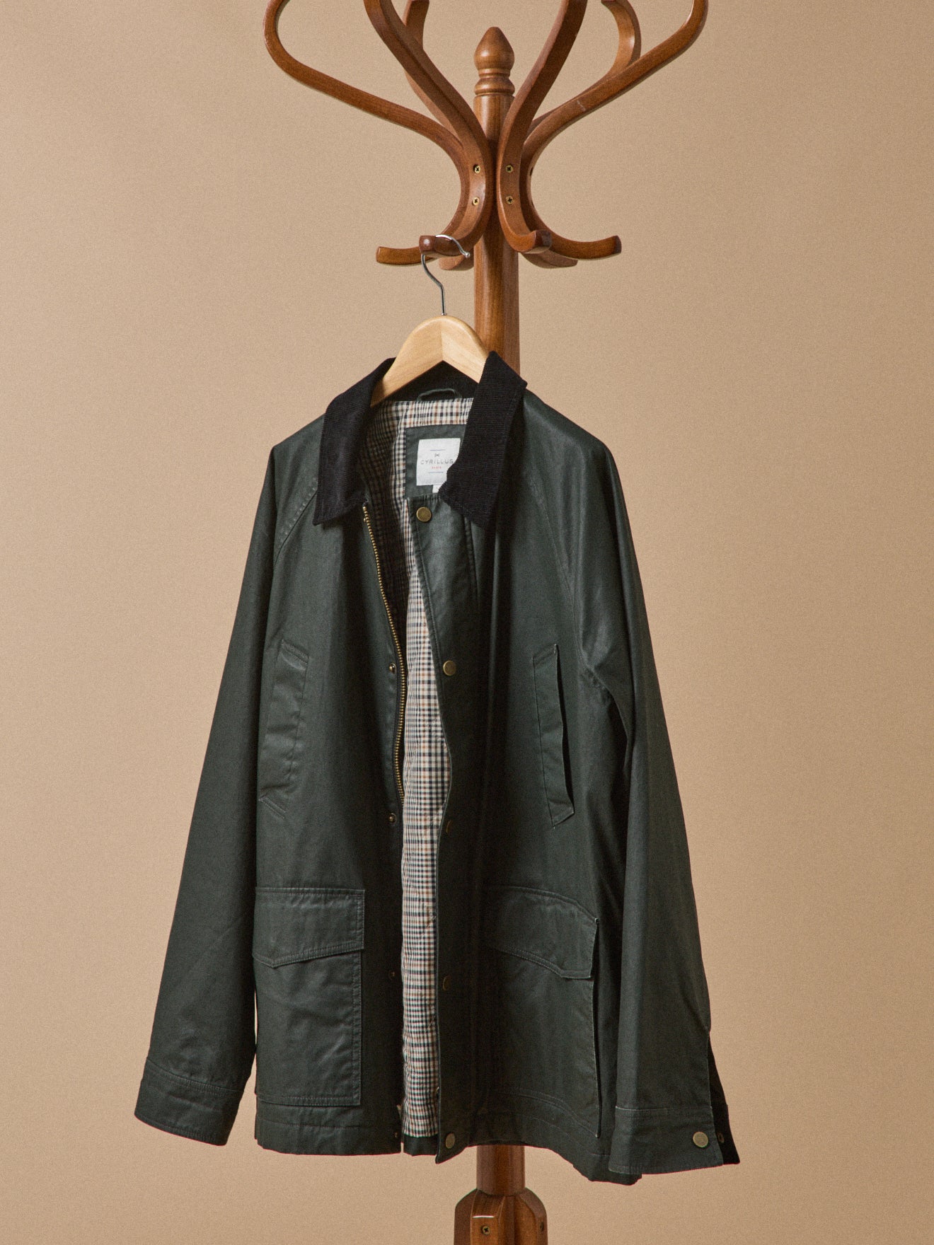 Men's coated cotton jacket