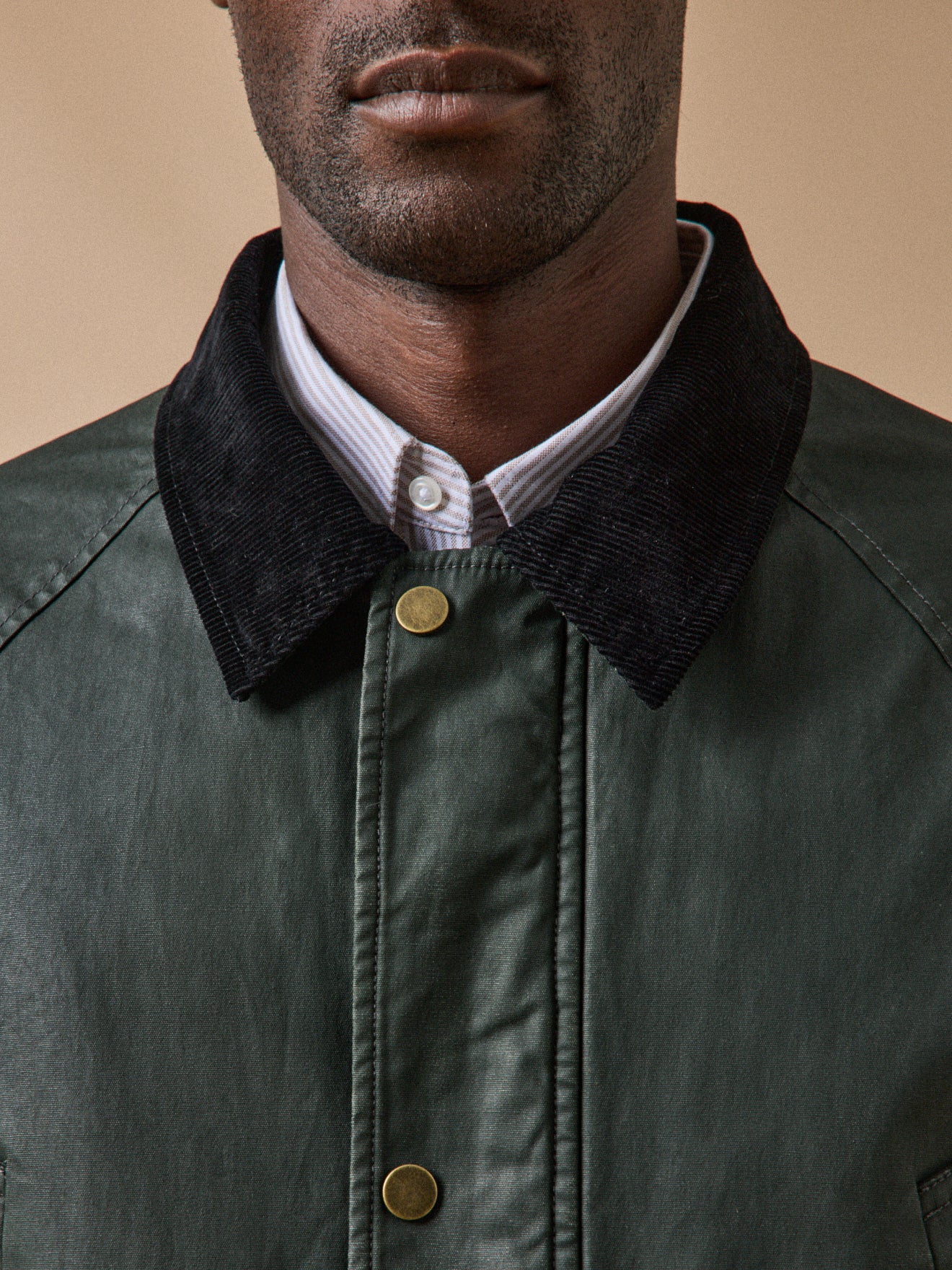 Men's coated cotton jacket