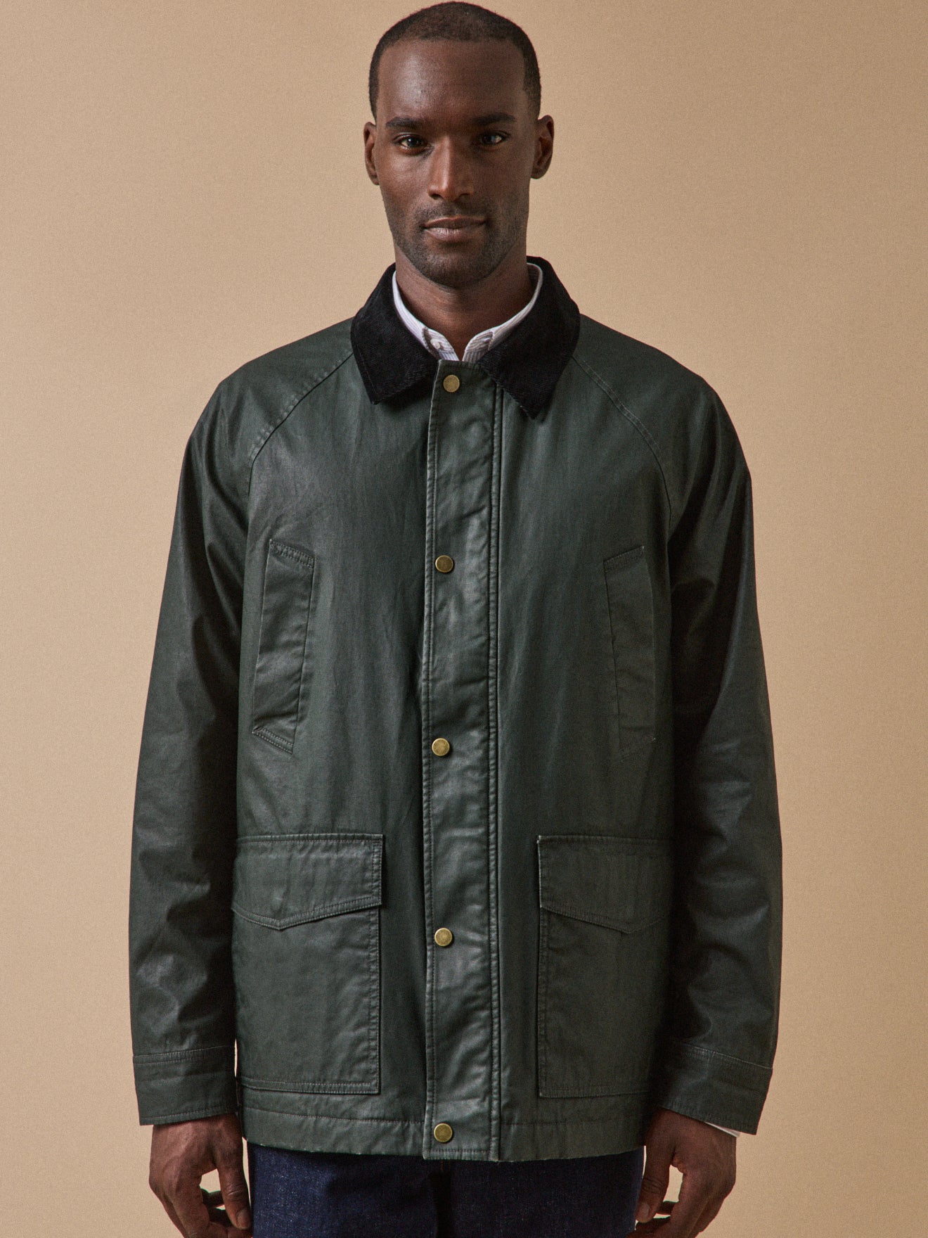Men's coated cotton jacket