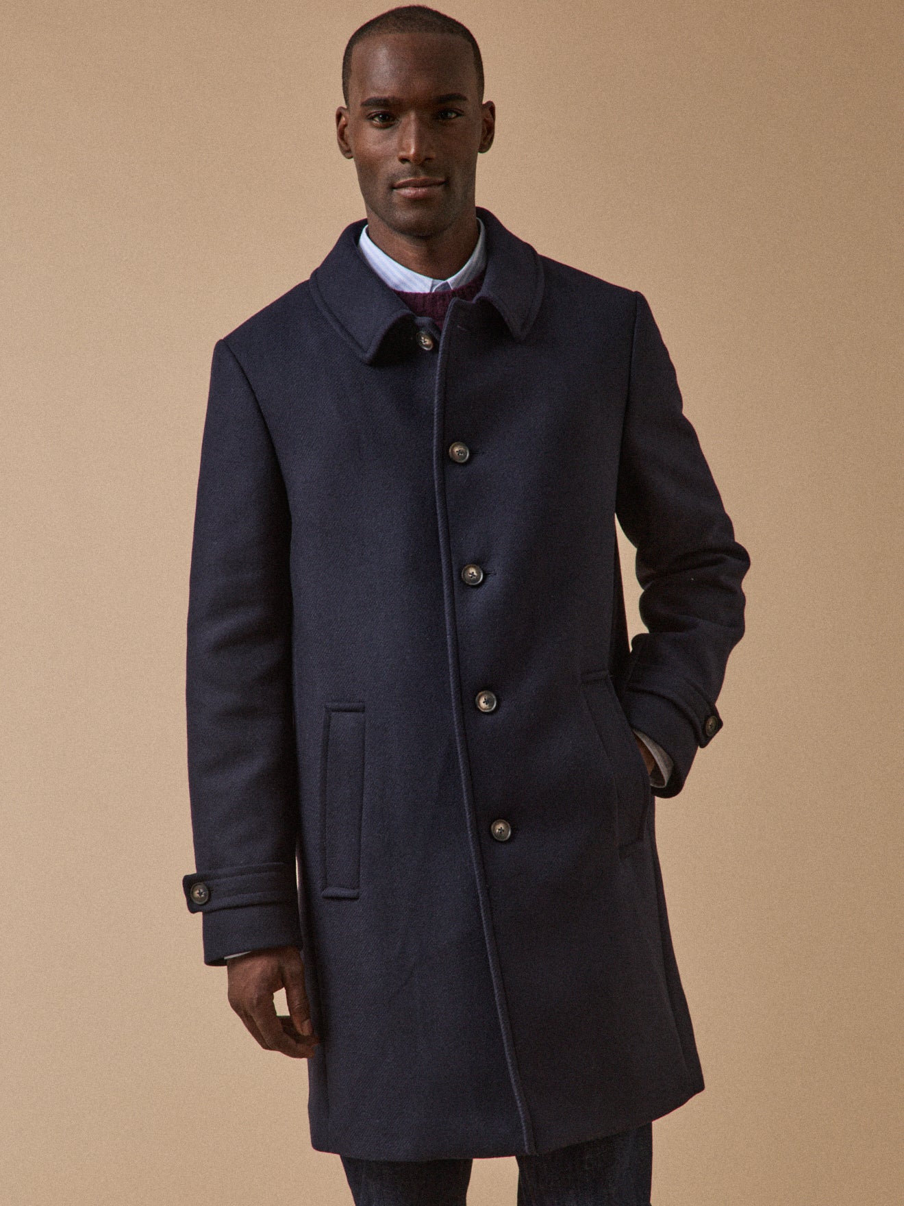 Manteau pardessus lainage homme