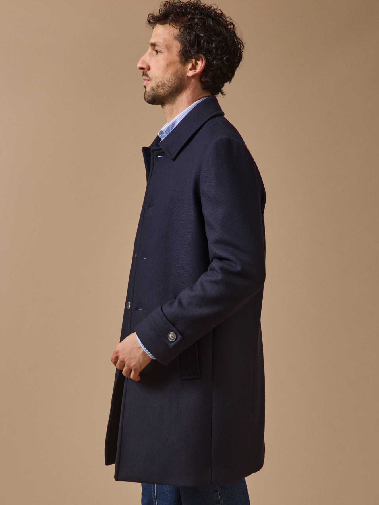 Manteau pardessus lainage homme