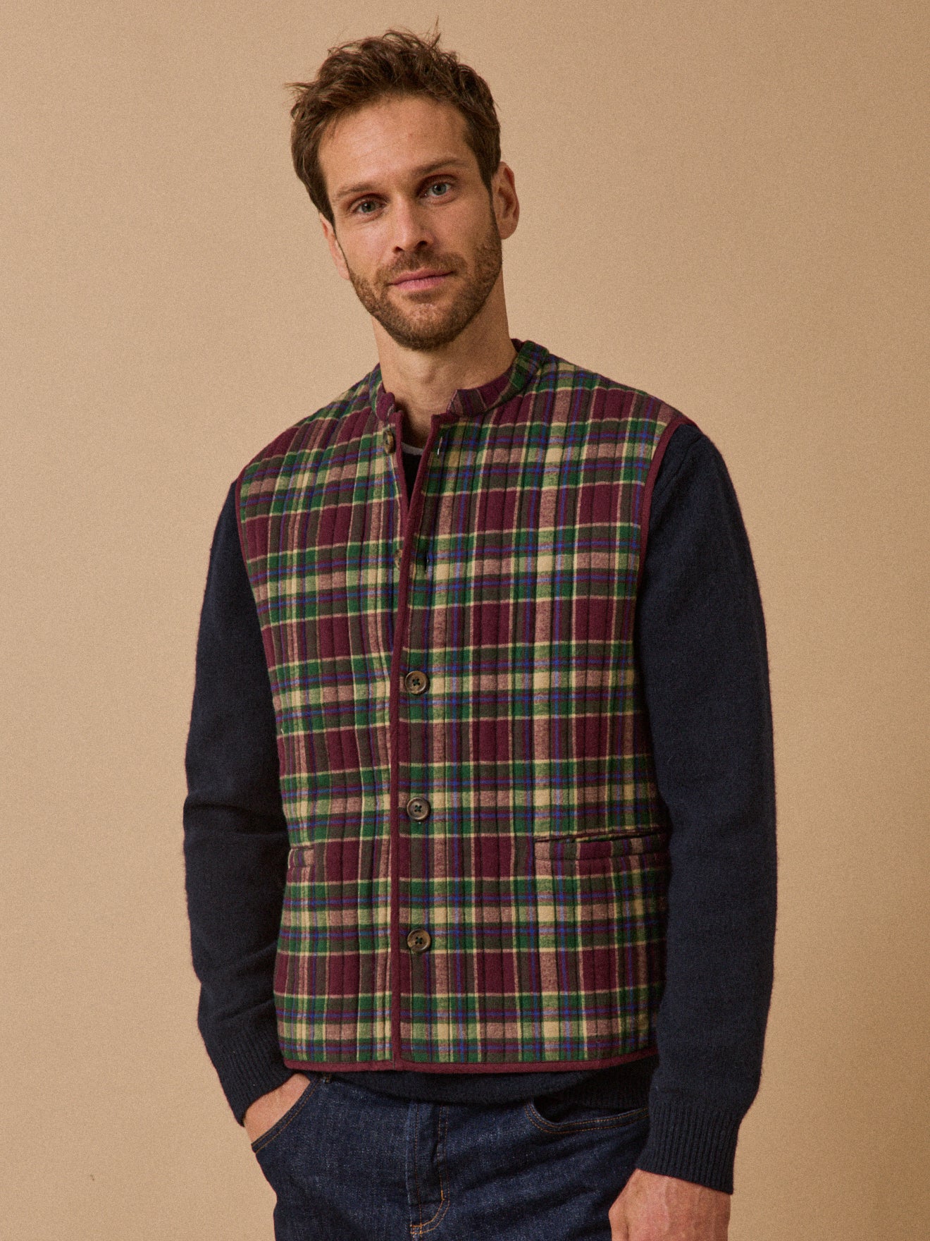 Veste gilet Nehru - Collaboration Moismont x Cyrillus