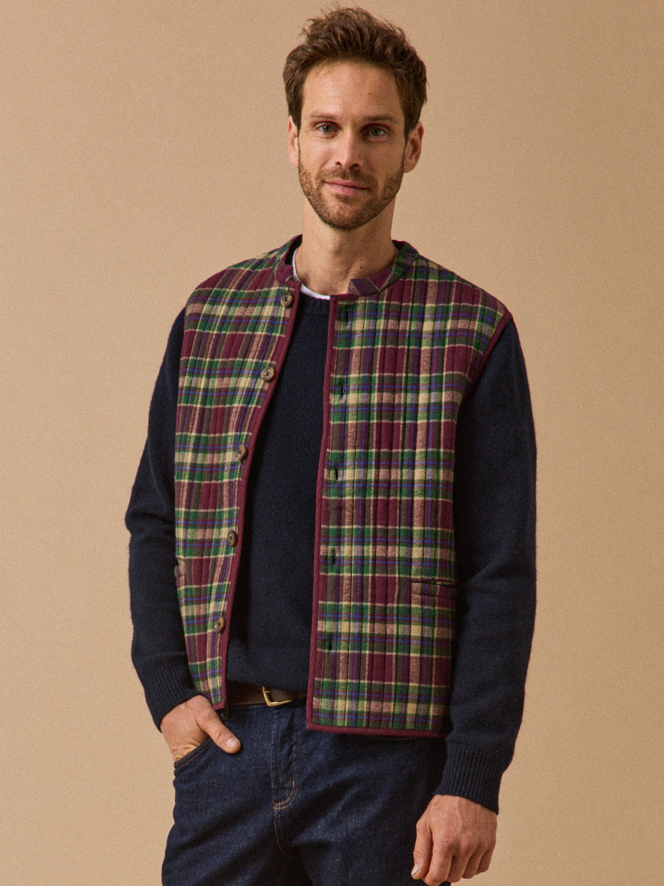 Veste gilet Nehru - Collaboration Moismont x Cyrillus