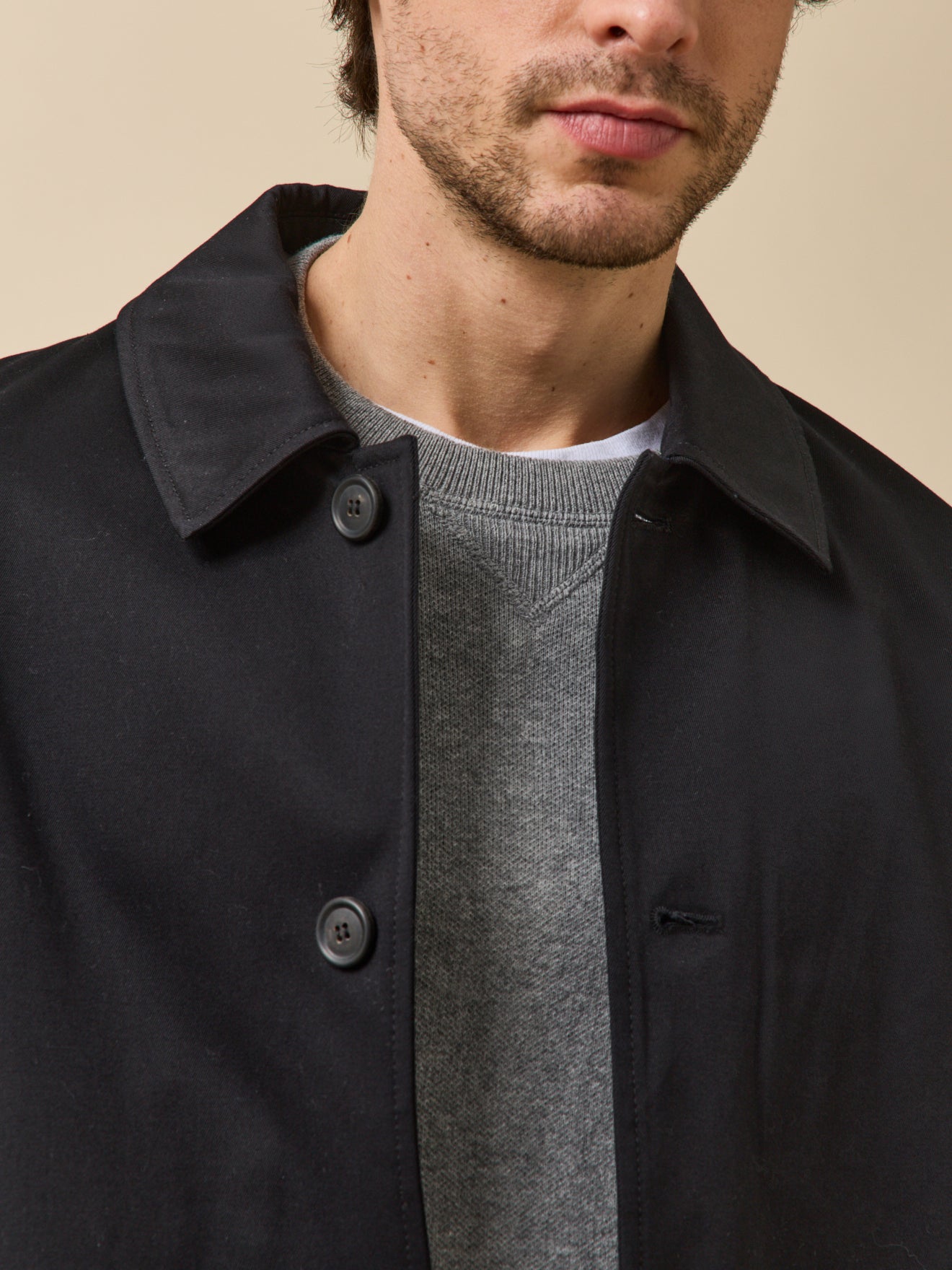 Men's waterproof trench coat