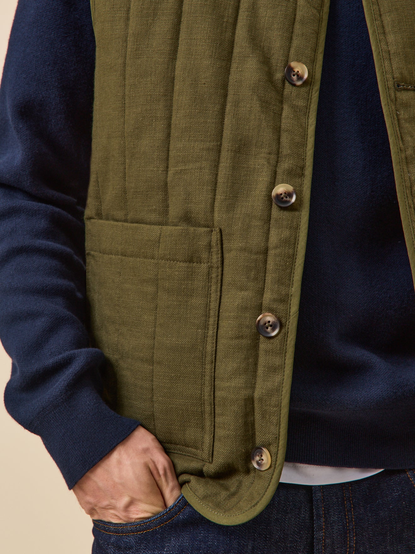 Men's sleeveless jacket