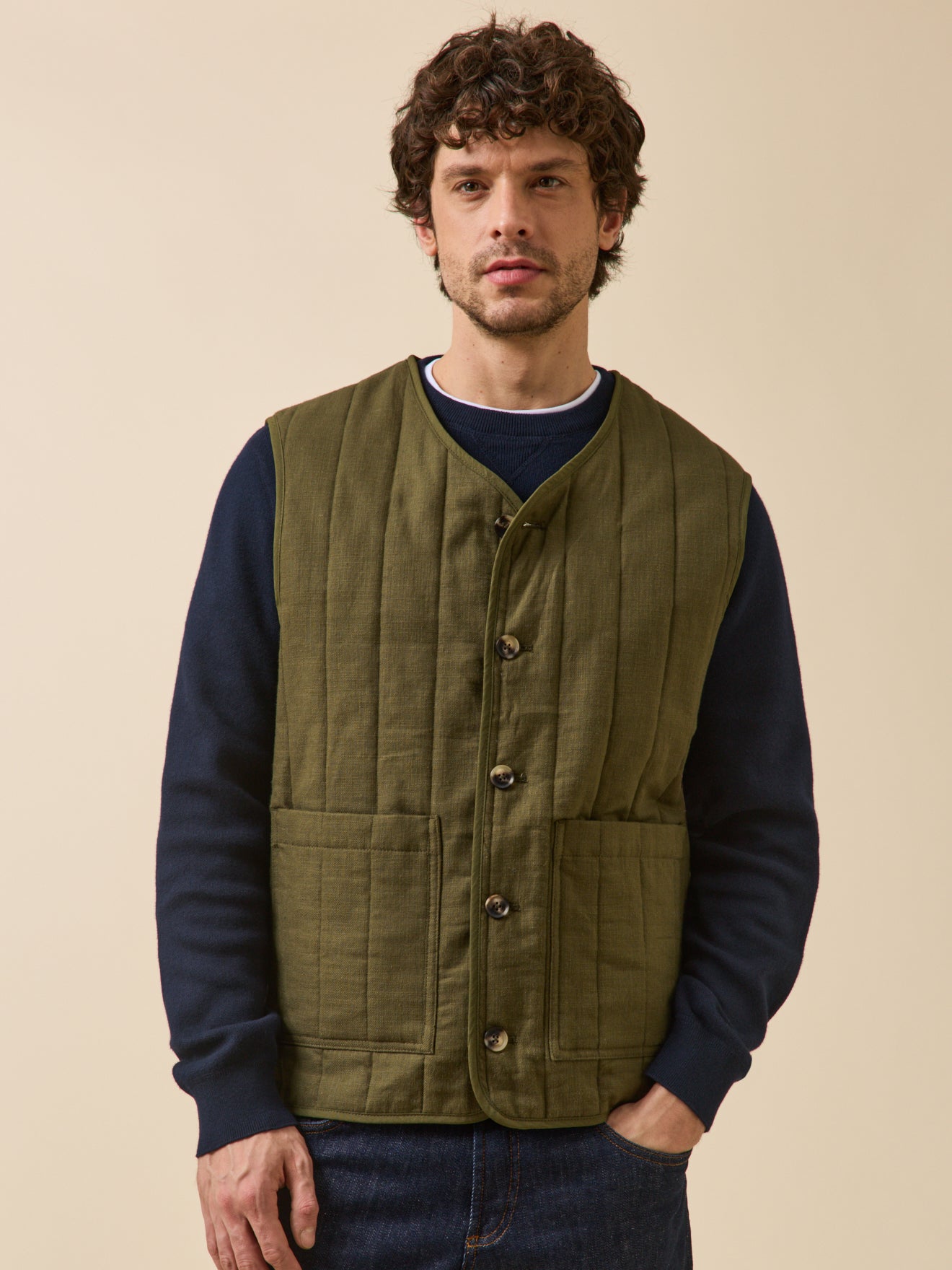 Men's sleeveless jacket