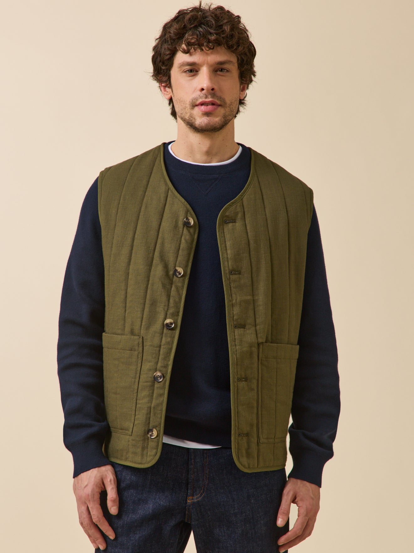 Men's sleeveless jacket