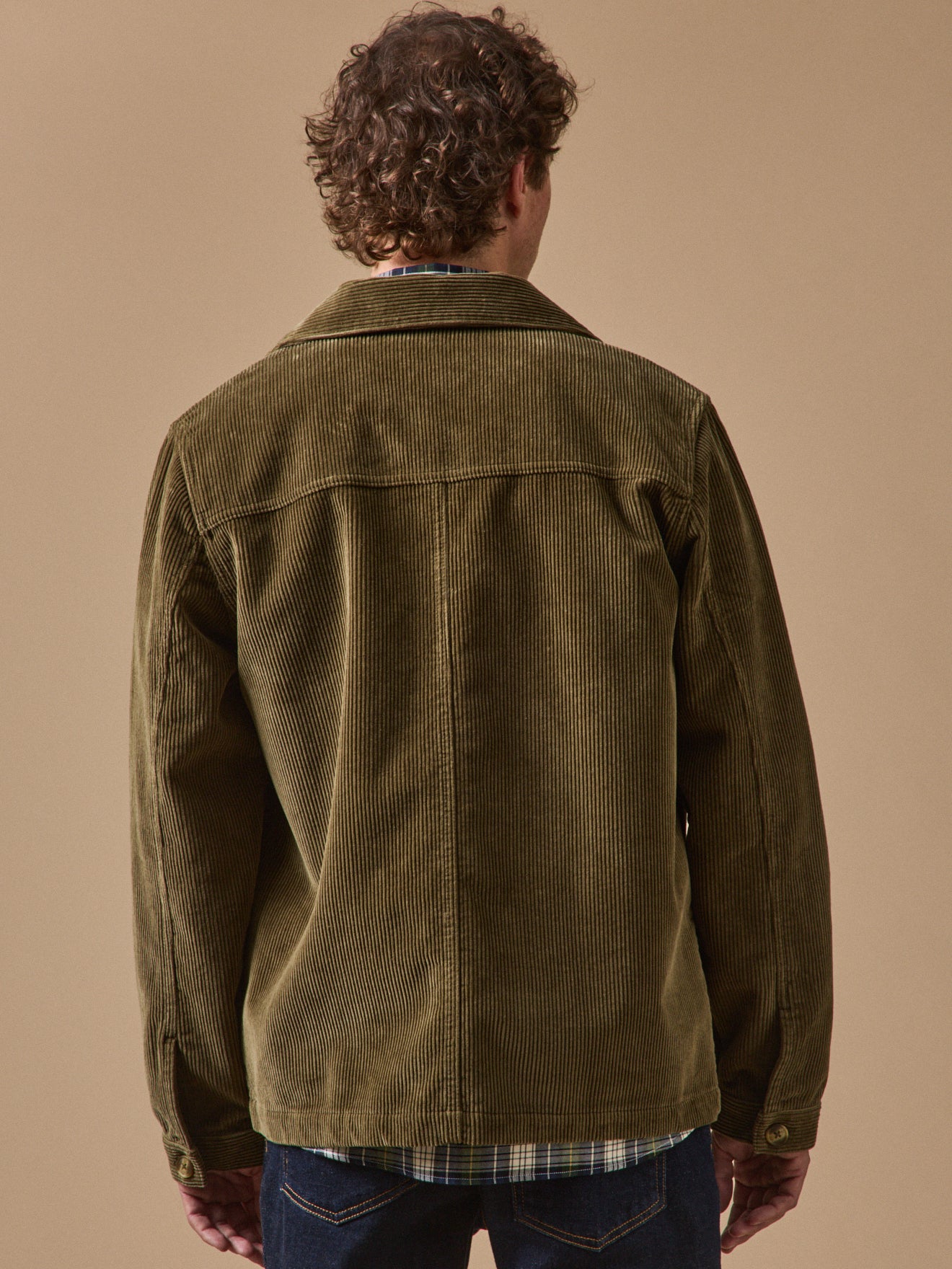 Veste worker velours côtelé homme