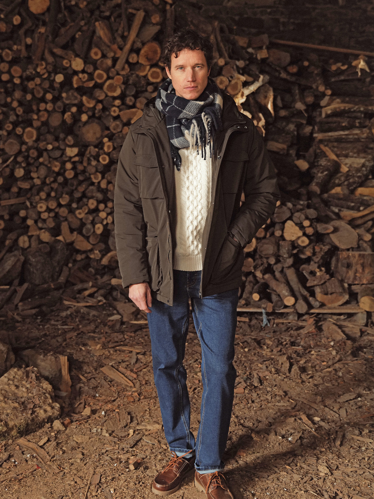 Parka courte homme