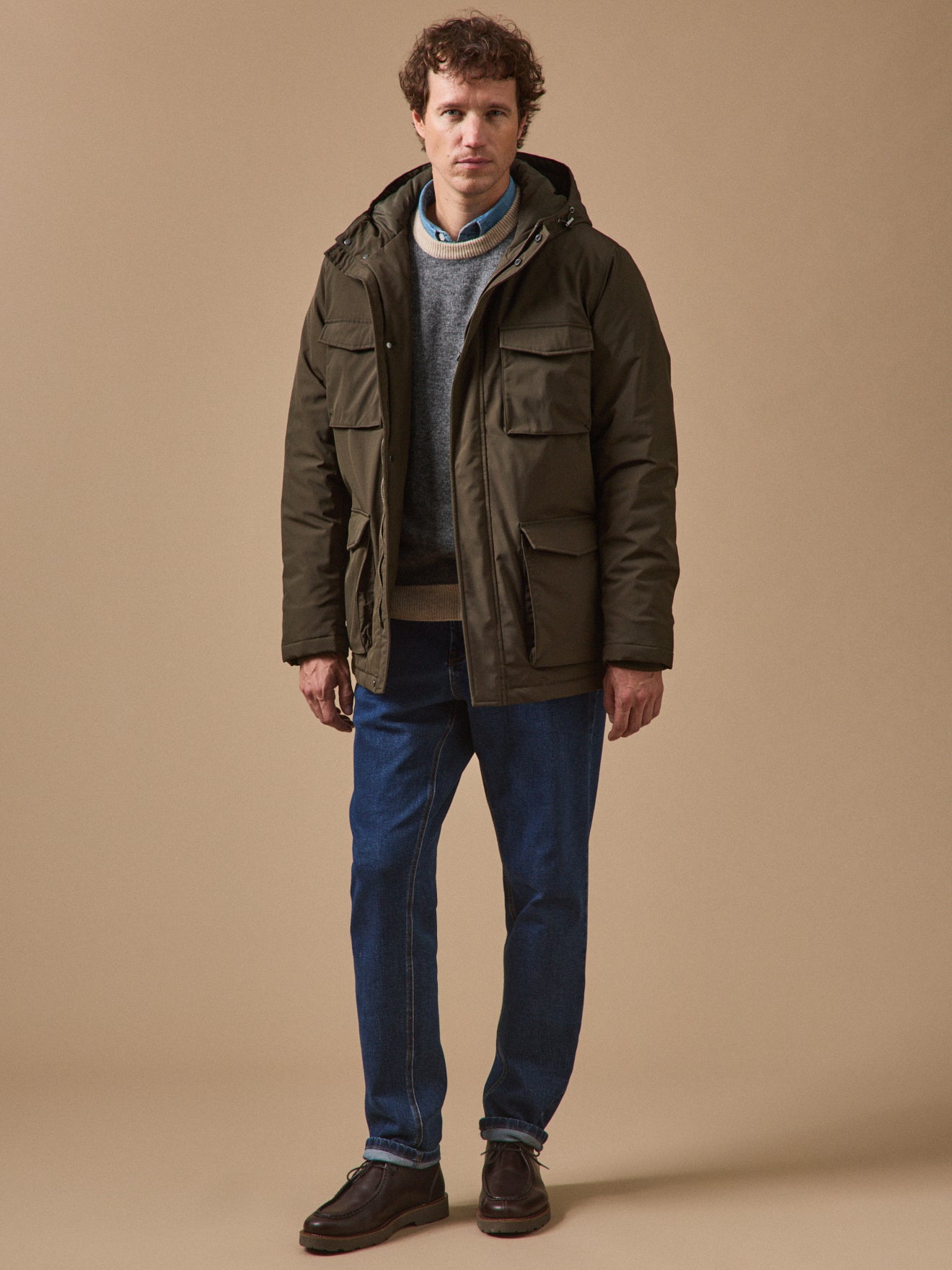 Parka courte homme