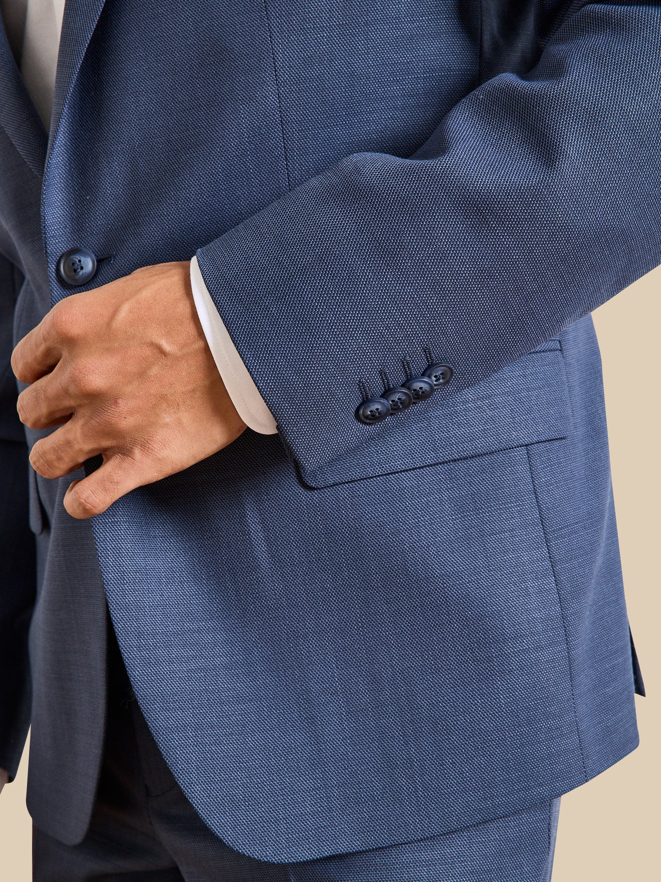 Veste de costume homme tissu texturé