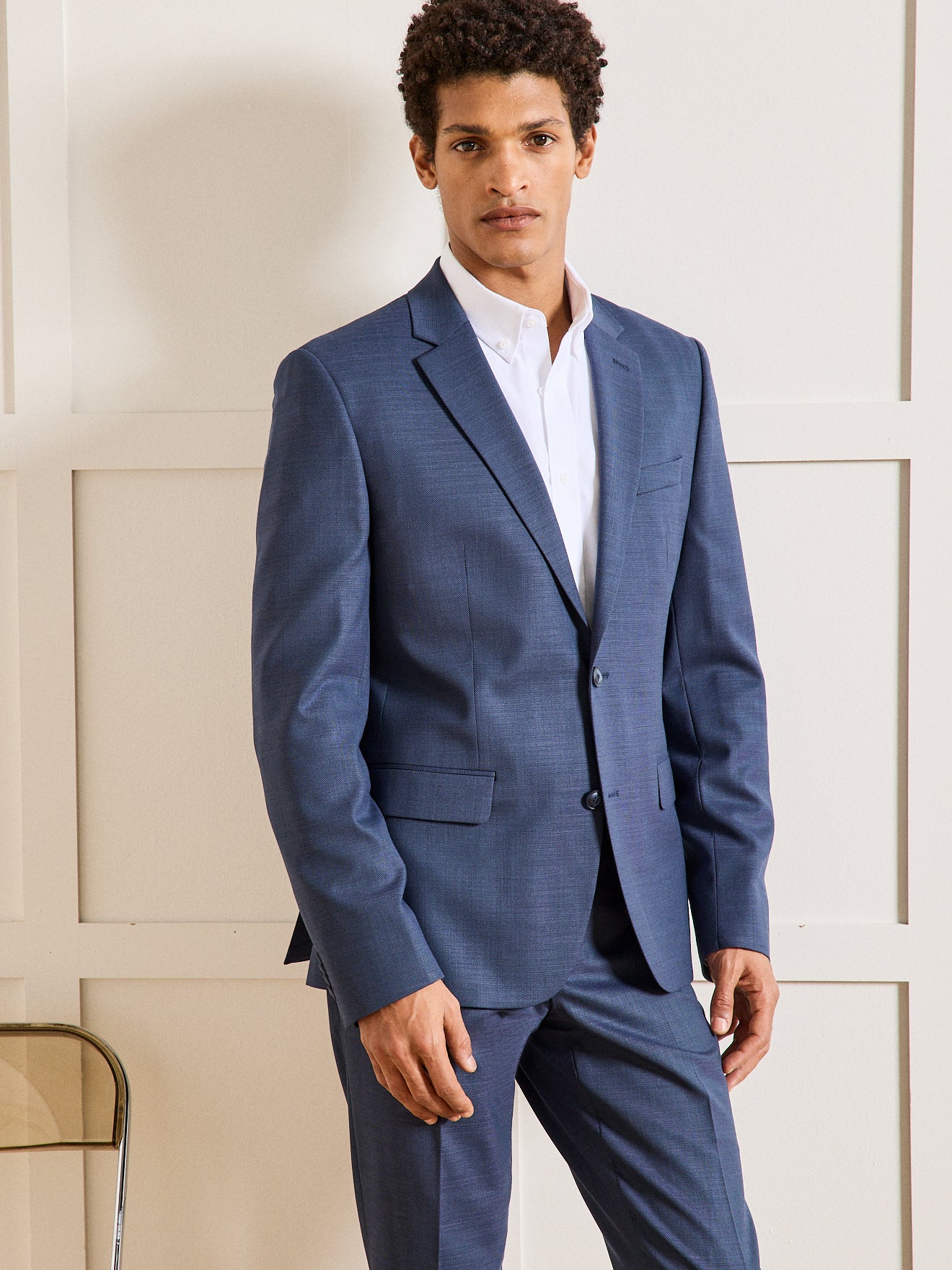 Veste de costume homme tissu texturé