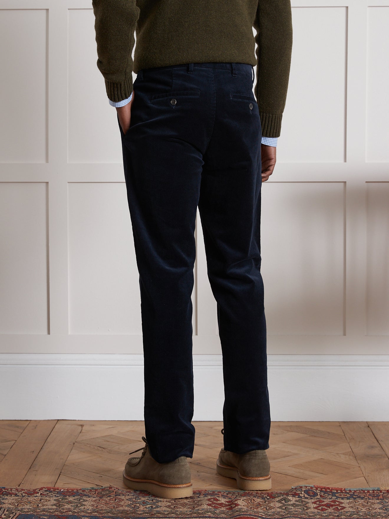 Chino velours regular homme