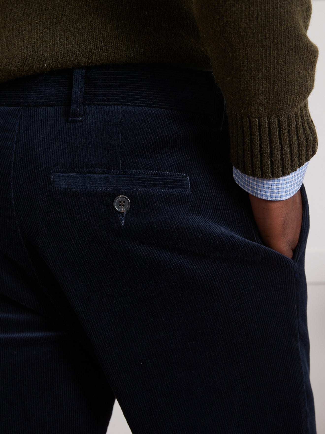 Chino velours regular homme