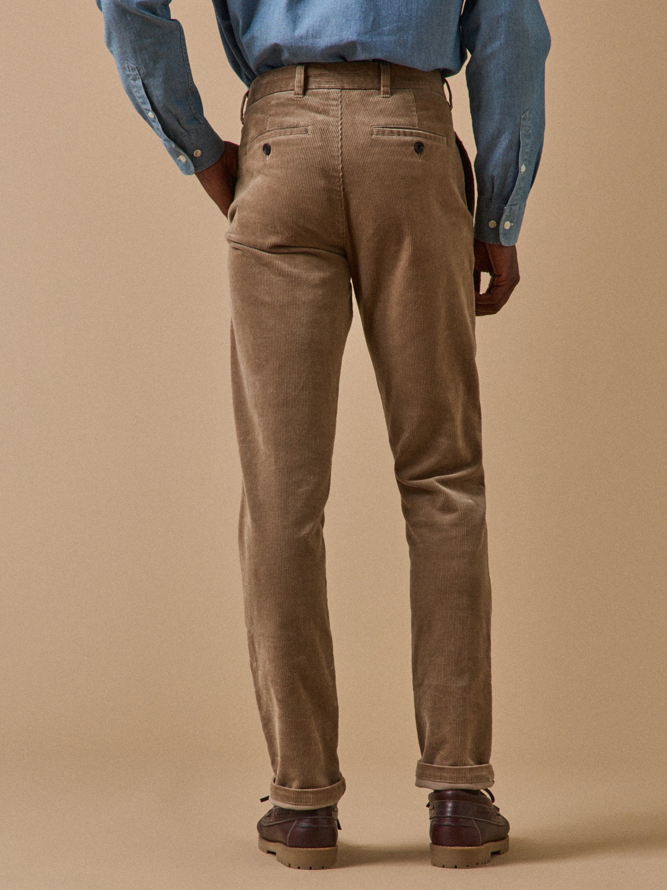 Chino velours regular homme