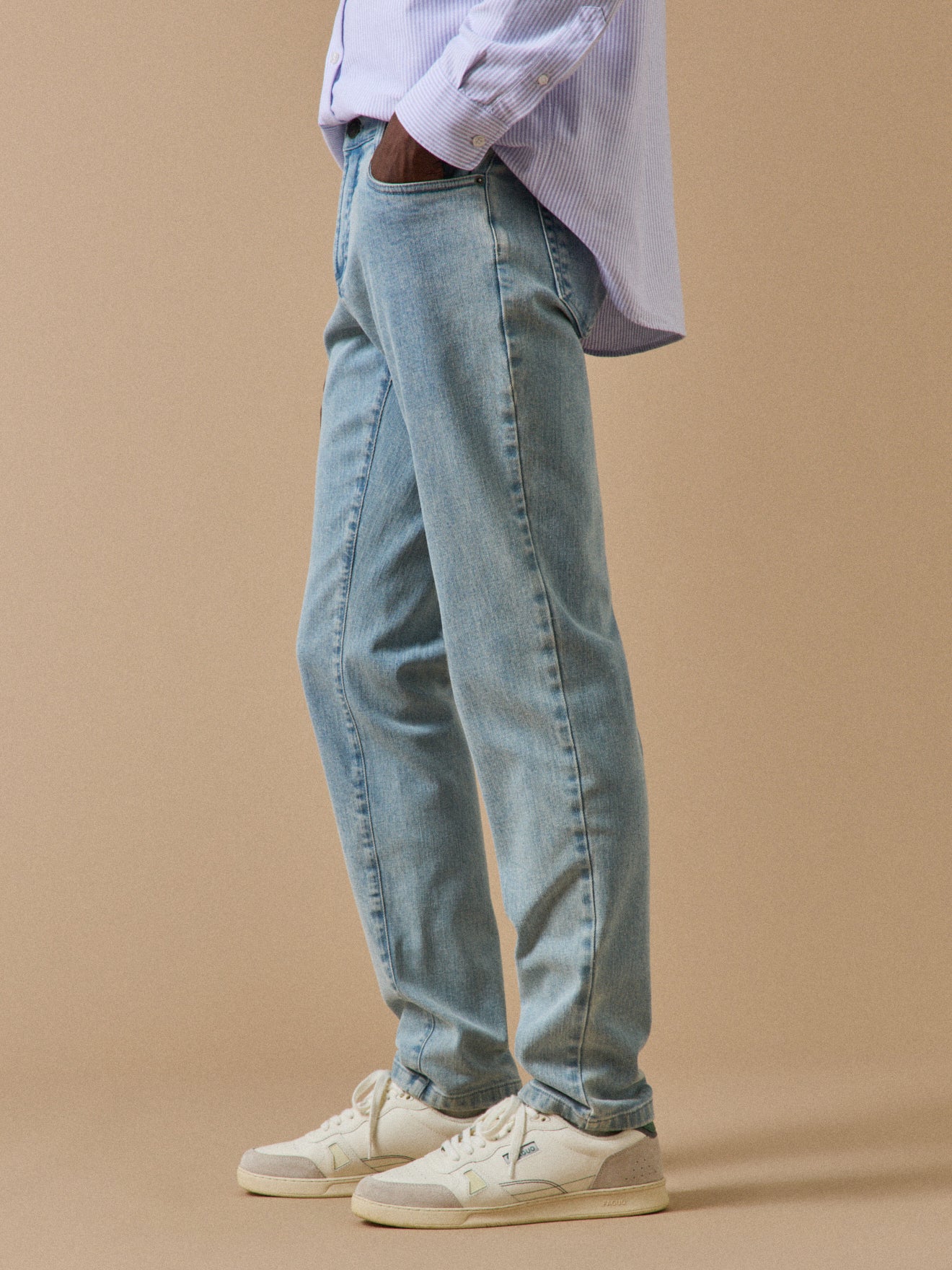 Men's regular jeans - organic cotton with an eco-friendly wash