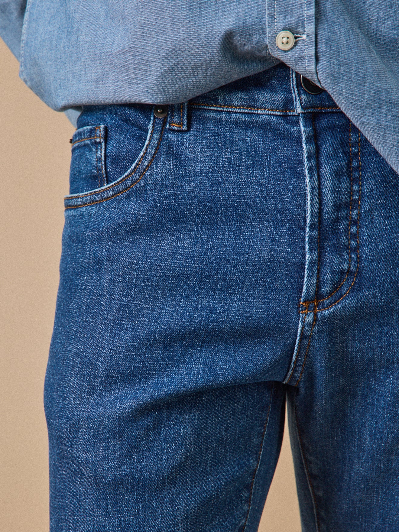 Men's regular organic cotton jeans