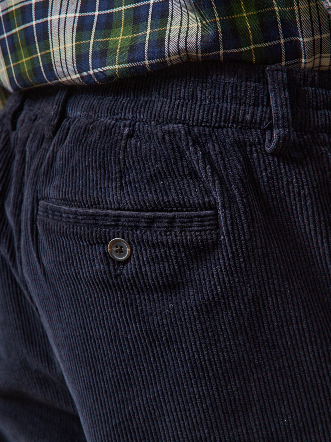 Pantalon taille élastiquée velours homme
