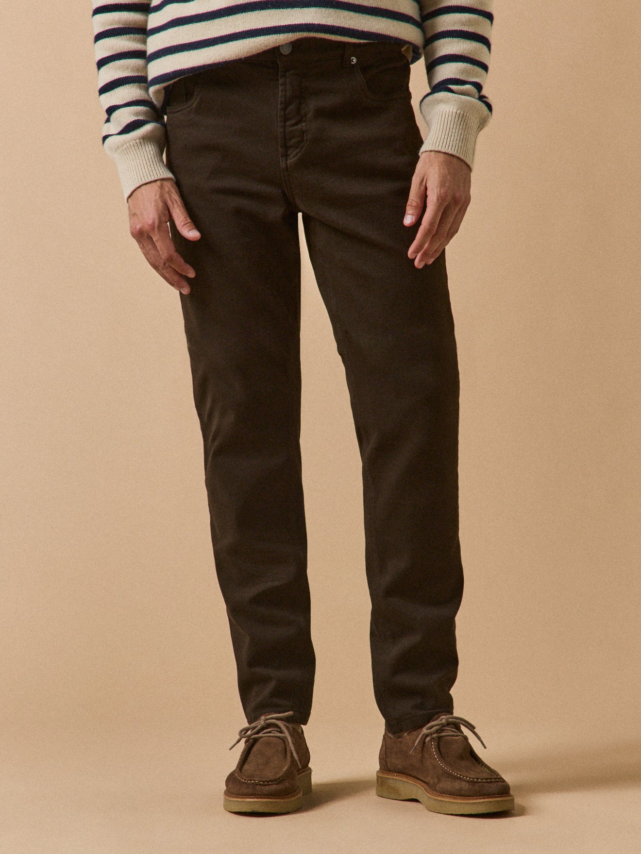 Pantalon droit 5 poches homme