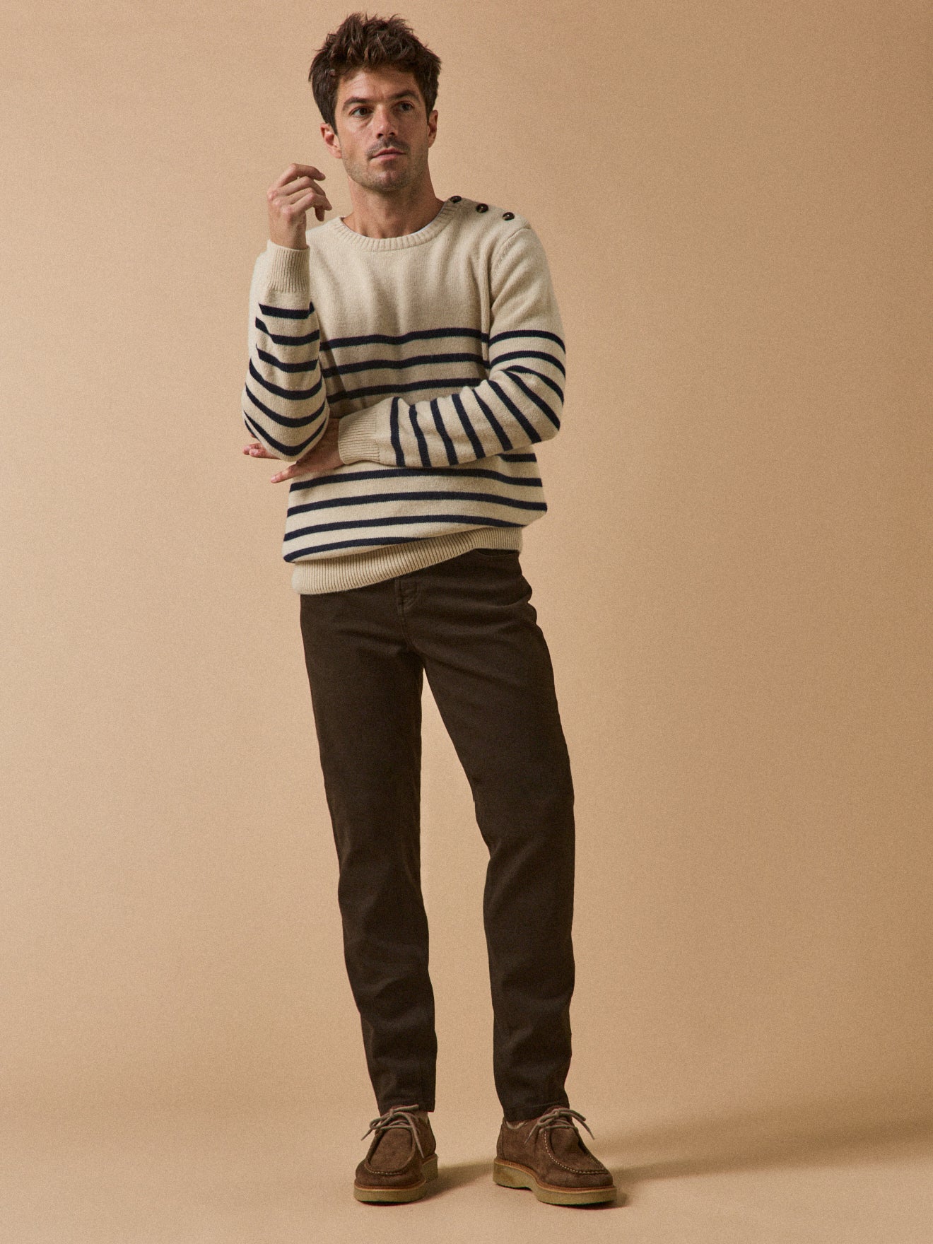 Pantalon droit 5 poches homme