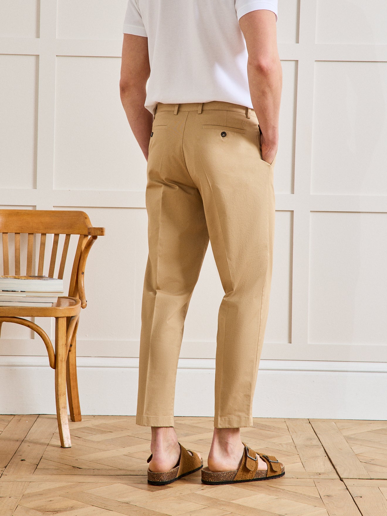Pantalon chino 7/8ème homme