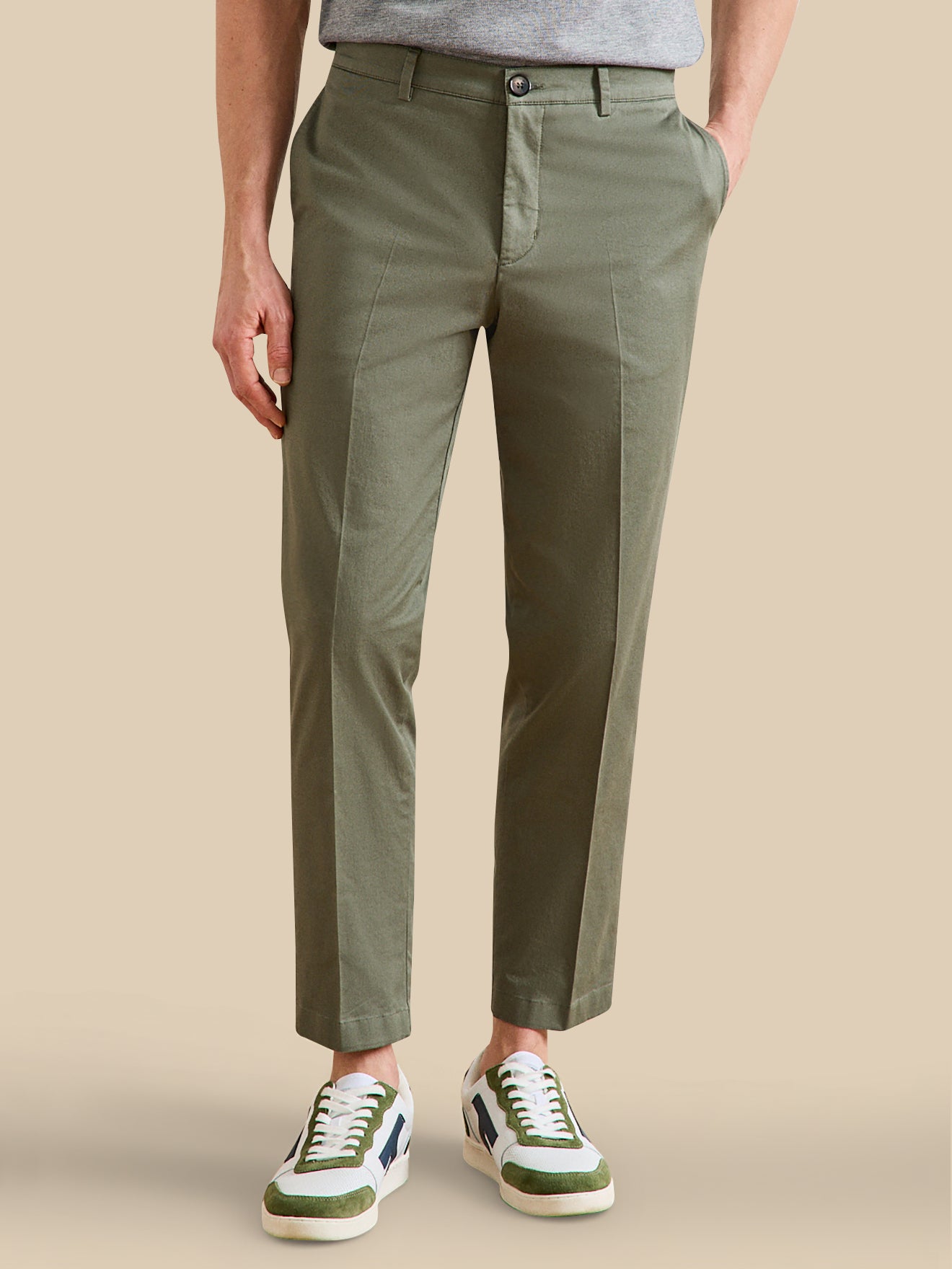 Pantalon chino 7/8ème homme