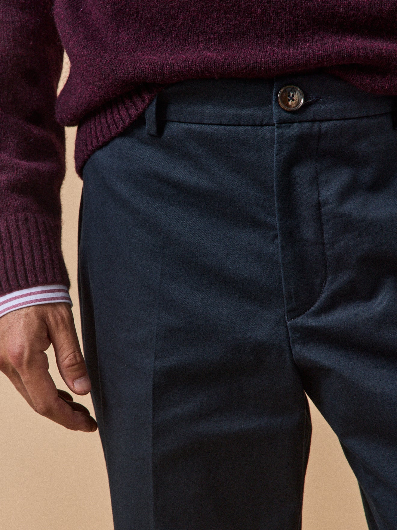 Pantalon chino large homme