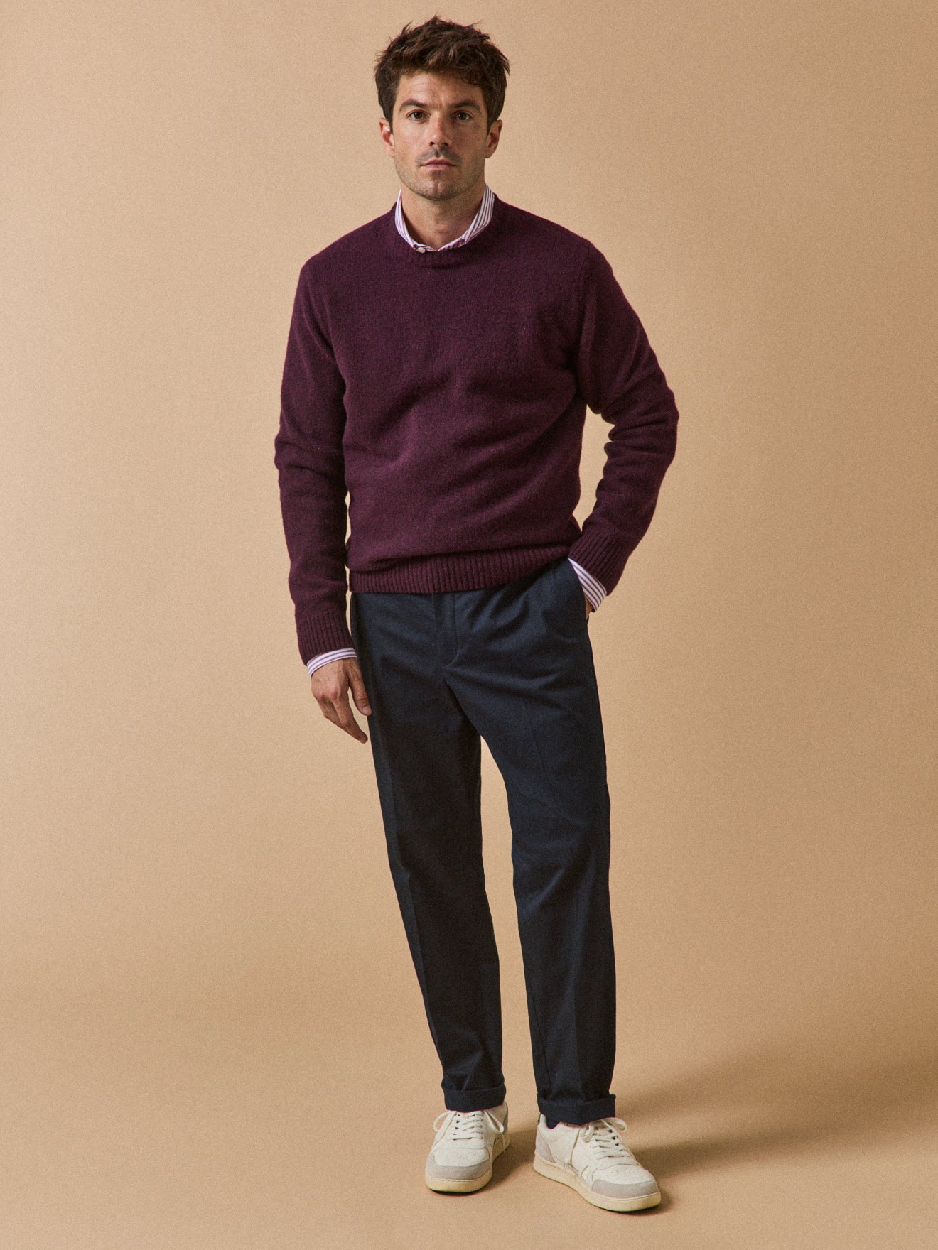 Pantalon chino large homme