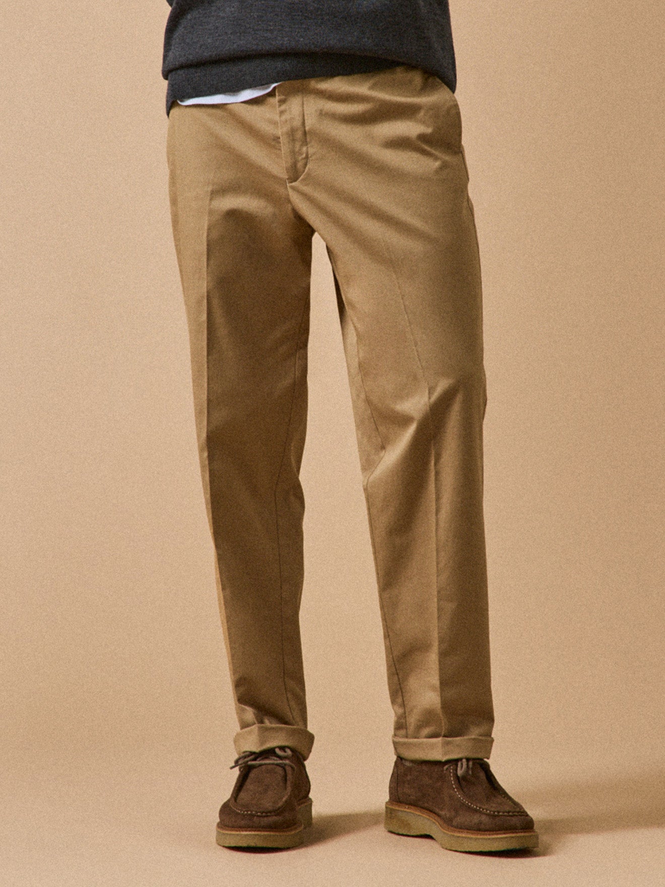 Pantalon chino large homme
