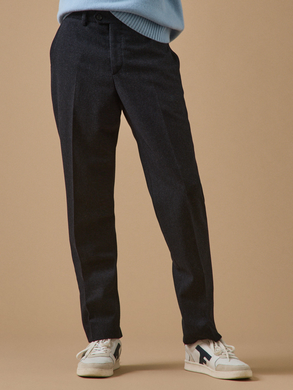 Pantalon lainage caviar homme