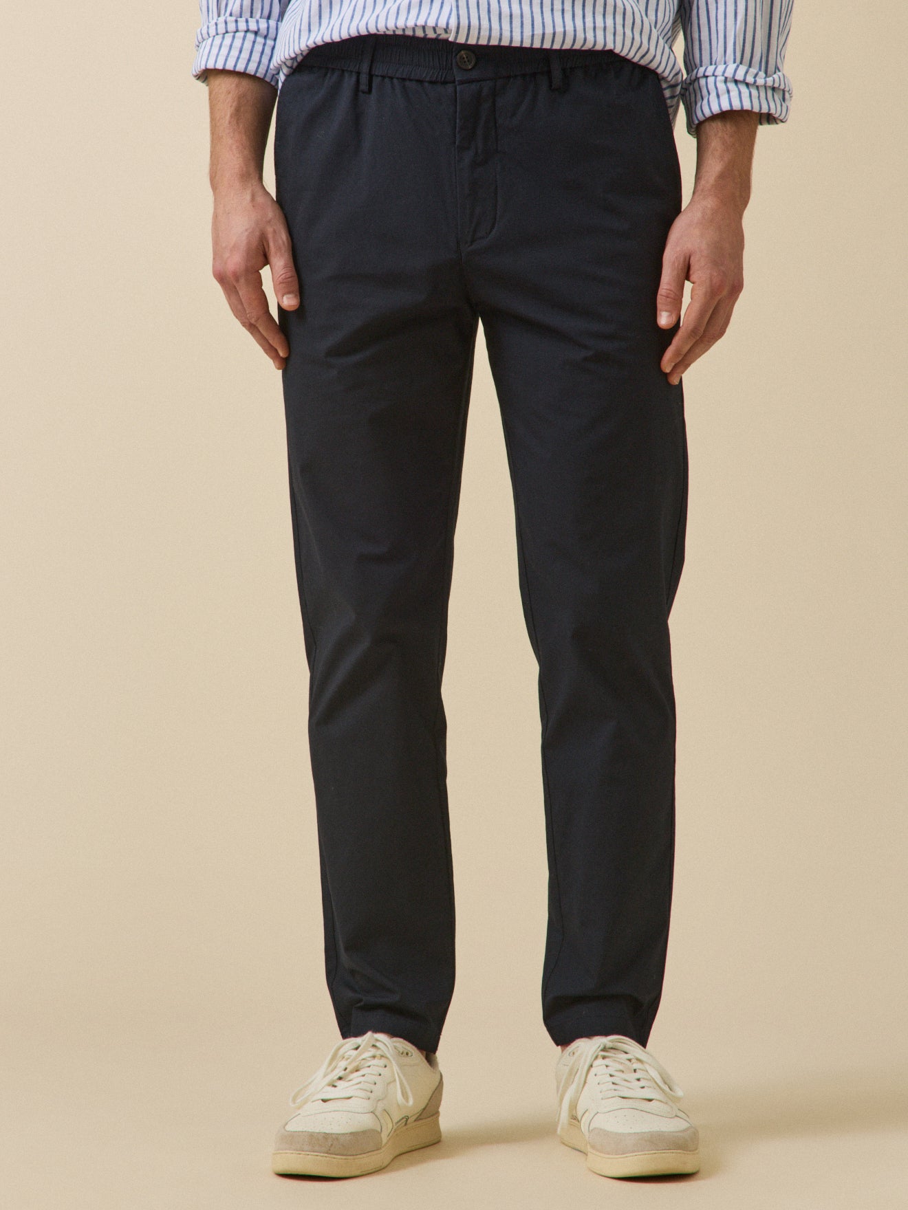 Pantalon taille élastiquée popeline craquante homme