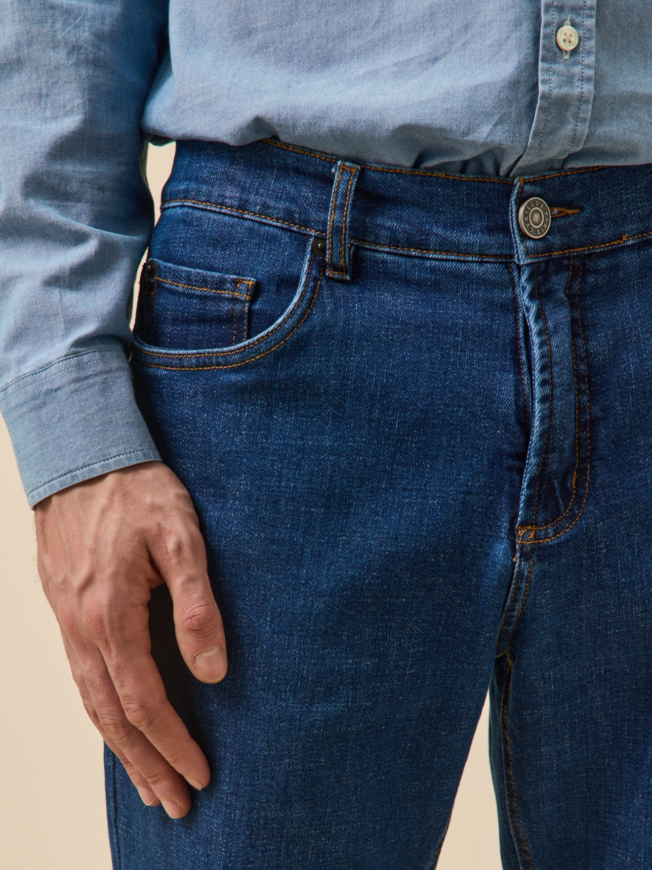 Jean regular homme coton biologique