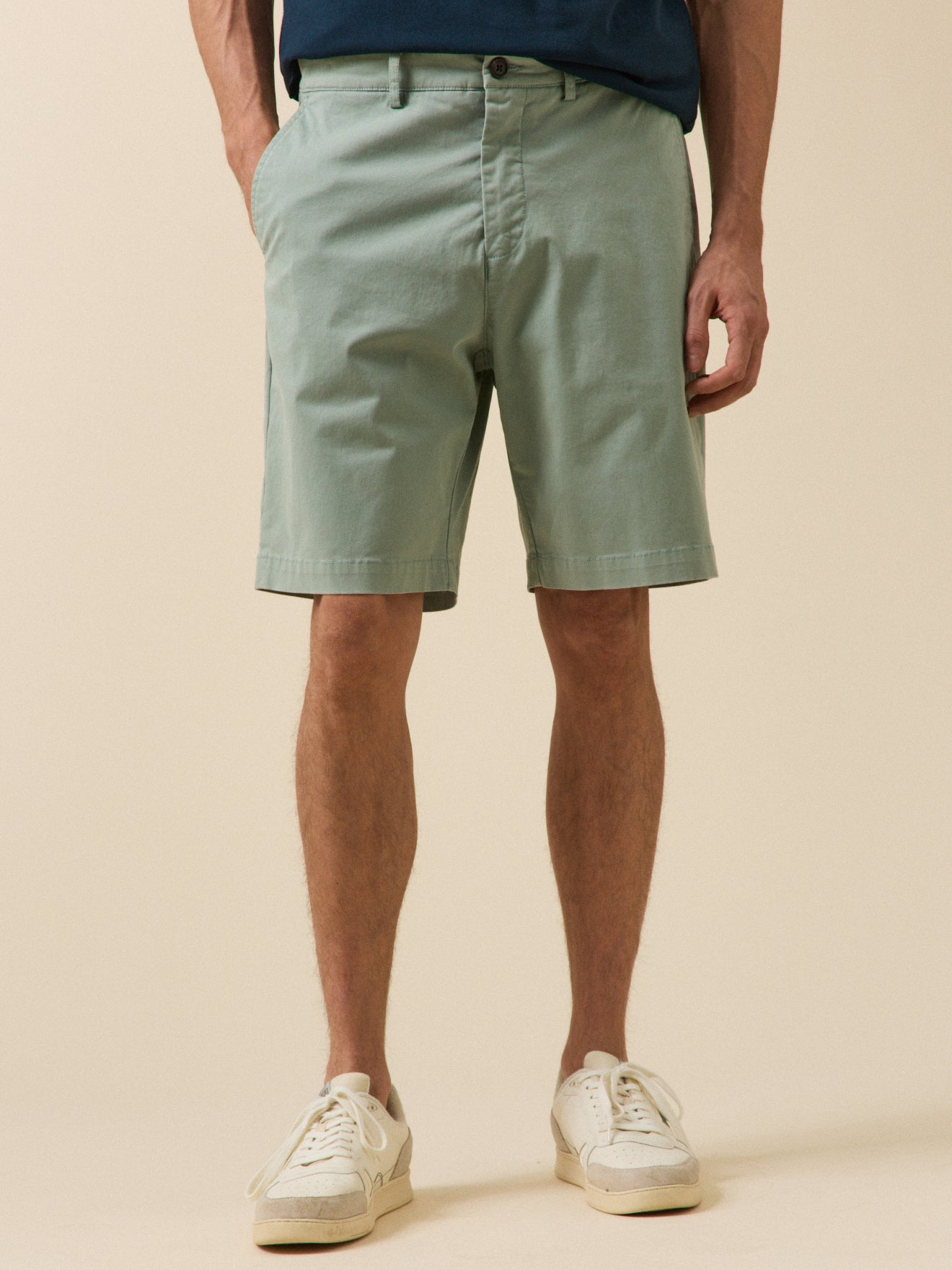 Bermuda chino homme coton stretch